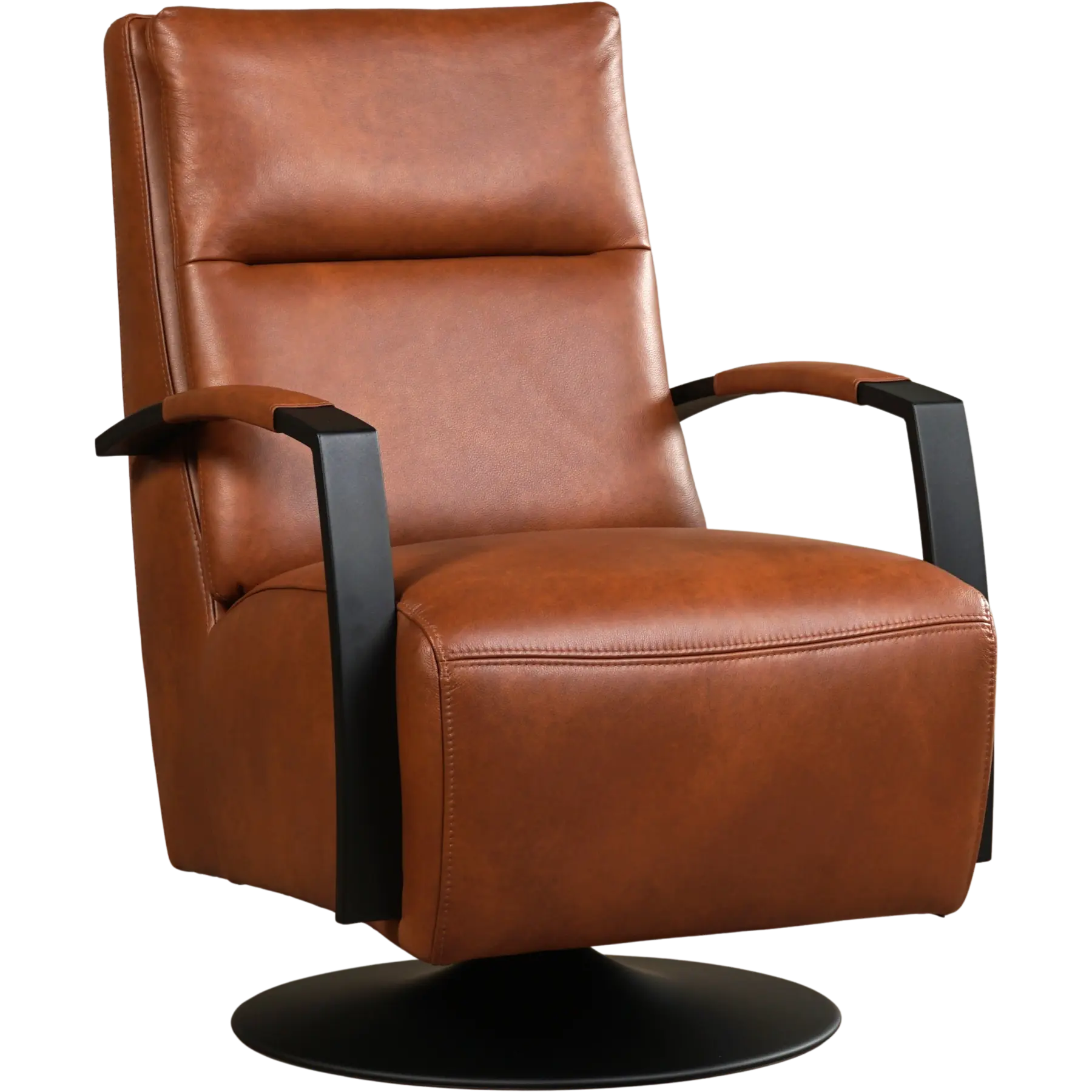 afbeelding van Leren draaifauteuil Award