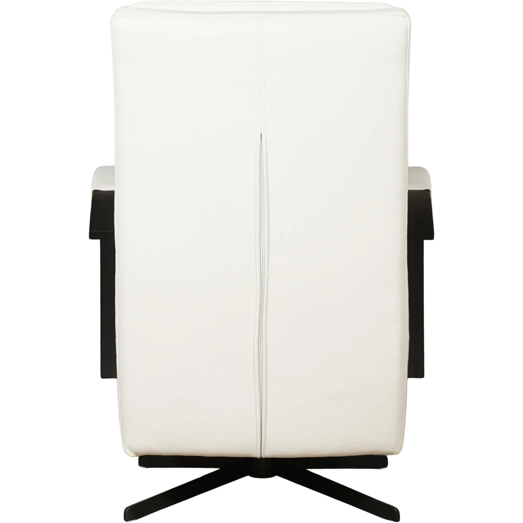 afbeelding van Leren draaifauteuil Award - Toledo Bianco (gebroken wit) - Stervoet zwart