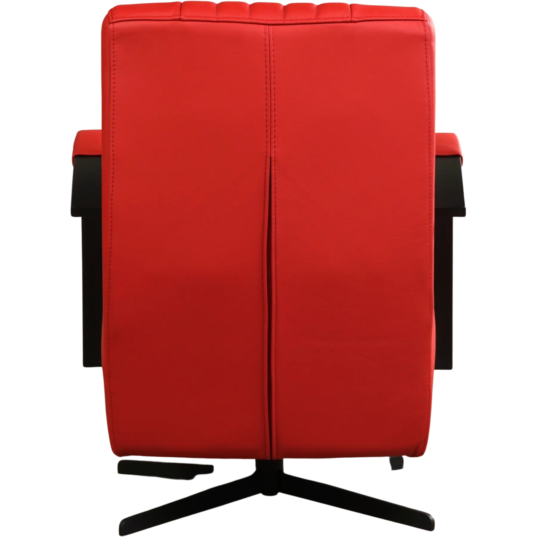 afbeelding van Leren draaifauteuil Galaxy - Toledo Ducati (rood) - Stervoet zwart