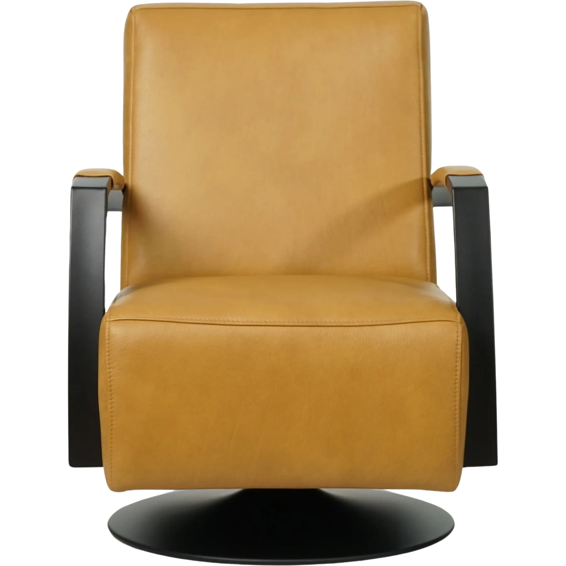 afbeelding van Leren draaifauteuil Mood