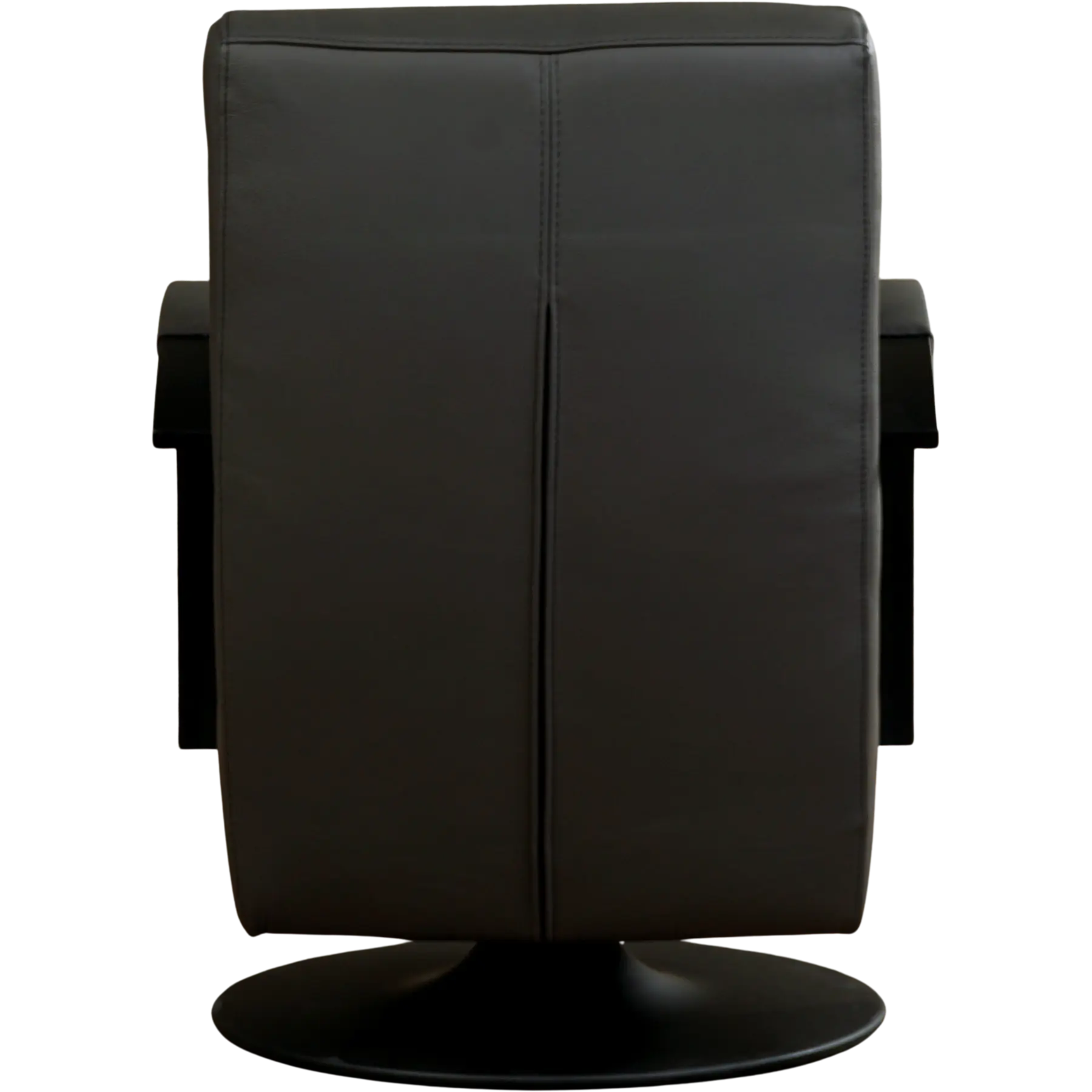 afbeelding van Leren draaifauteuil Mood - Toledo Antracite (donkergrijs) - Schotelvoet zwart