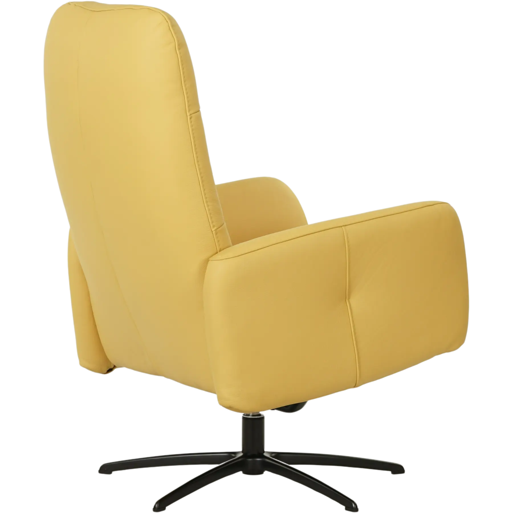 afbeelding van Leren draaifauteuil Pulse - Toledo Giallo (geel) - Stervoet zwart