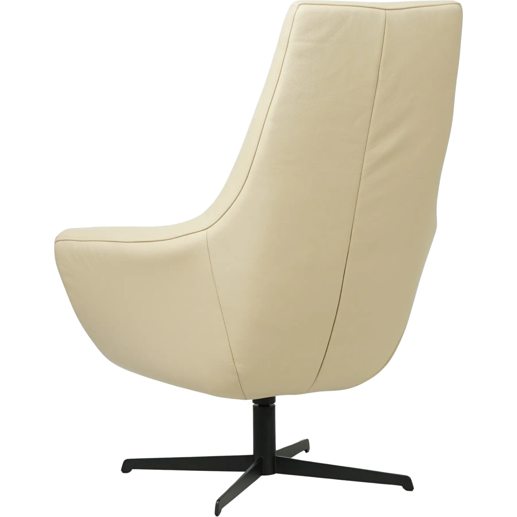 afbeelding van Leren draaifauteuil Treat - Toledo Polar (crème)