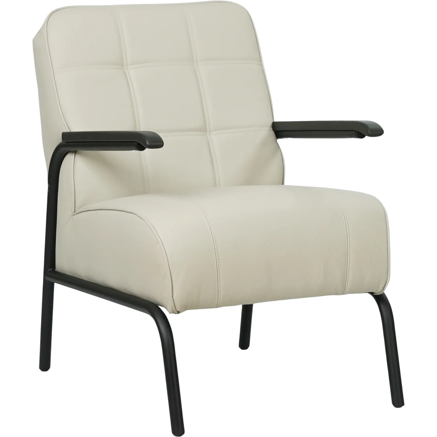 afbeelding van Leren fauteuil Ahead - Toledo Nebbia (crème)