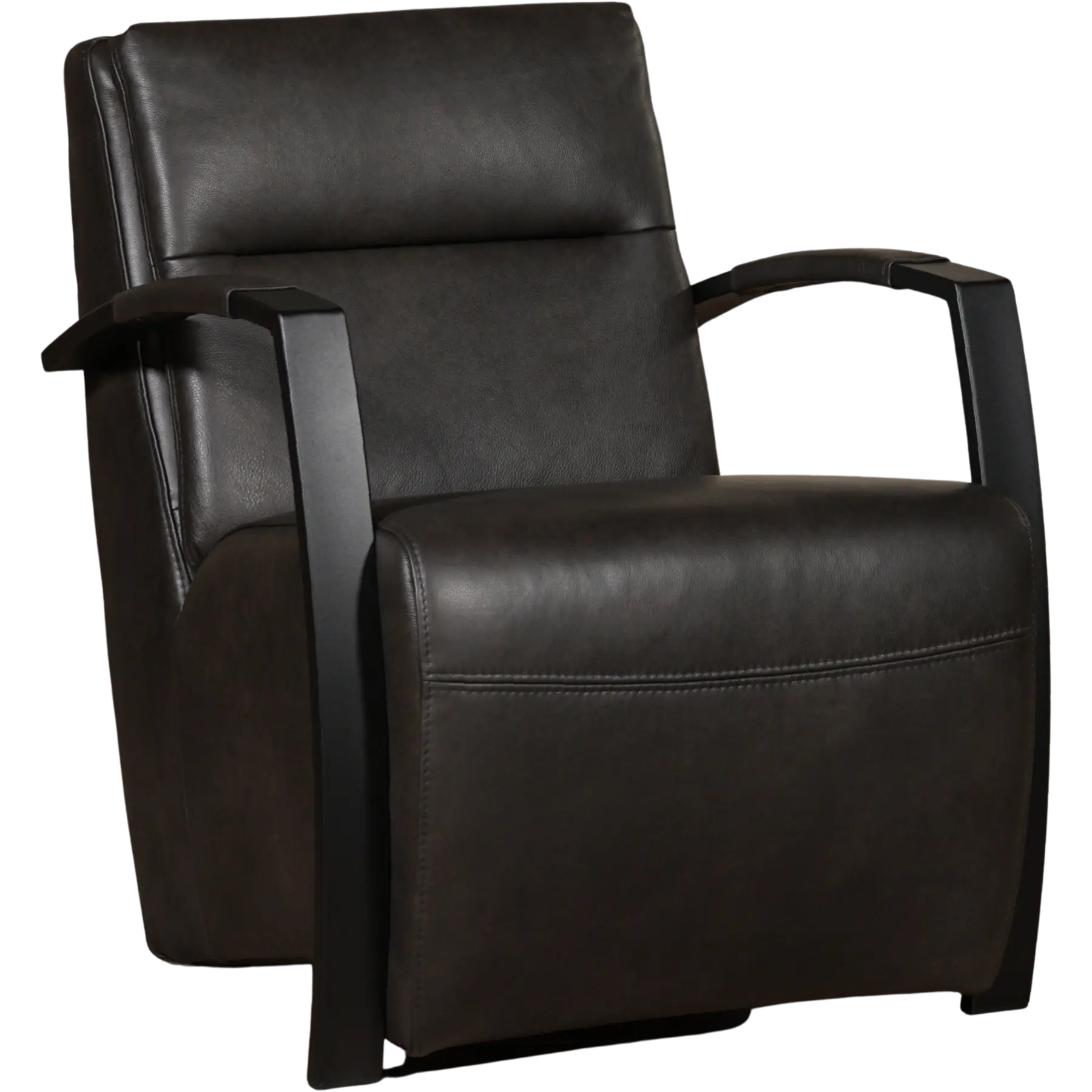 afbeelding van Leren fauteuil Arrival - Granada Graphite (donkergrijs)