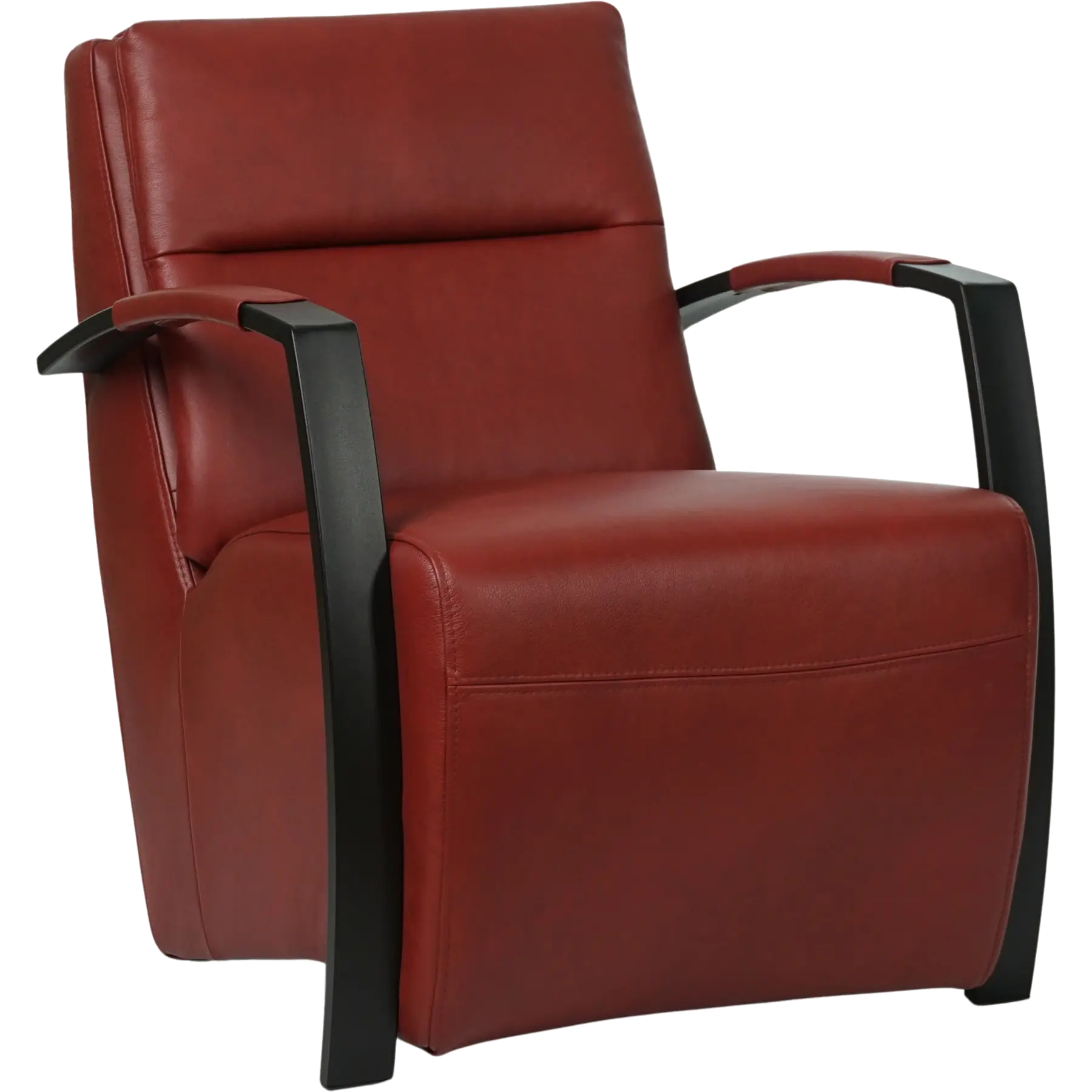 afbeelding van Leren fauteuil Arrival - Granada Rouge (rood)
