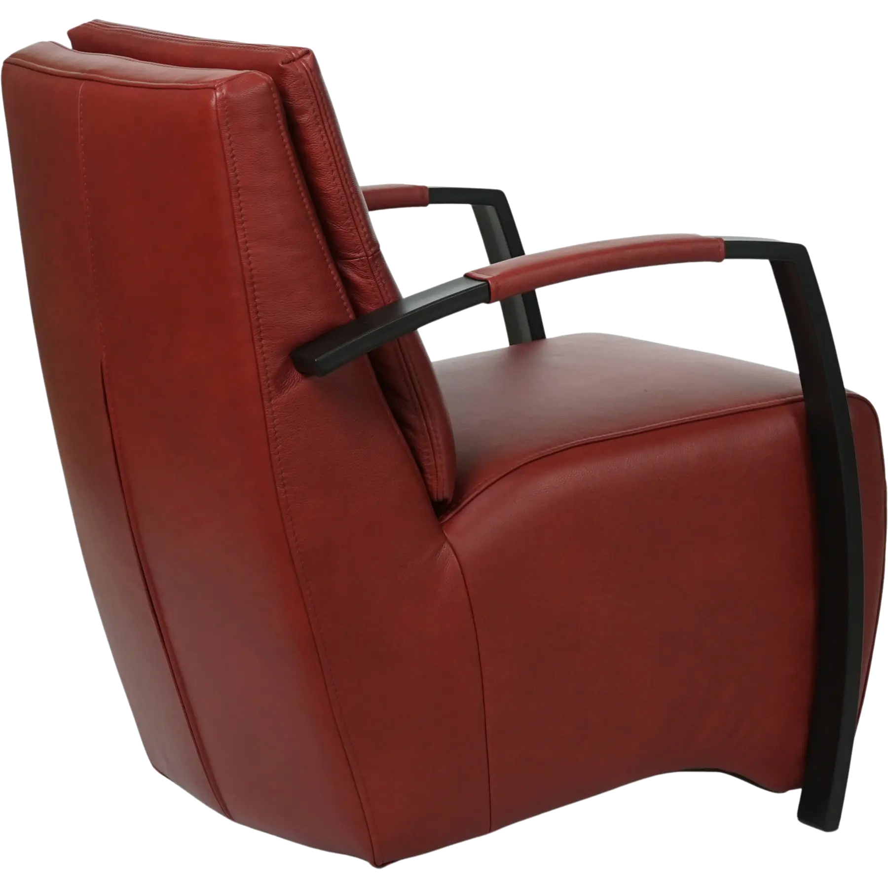 afbeelding van Leren fauteuil Arrival - Granada Rouge (rood)