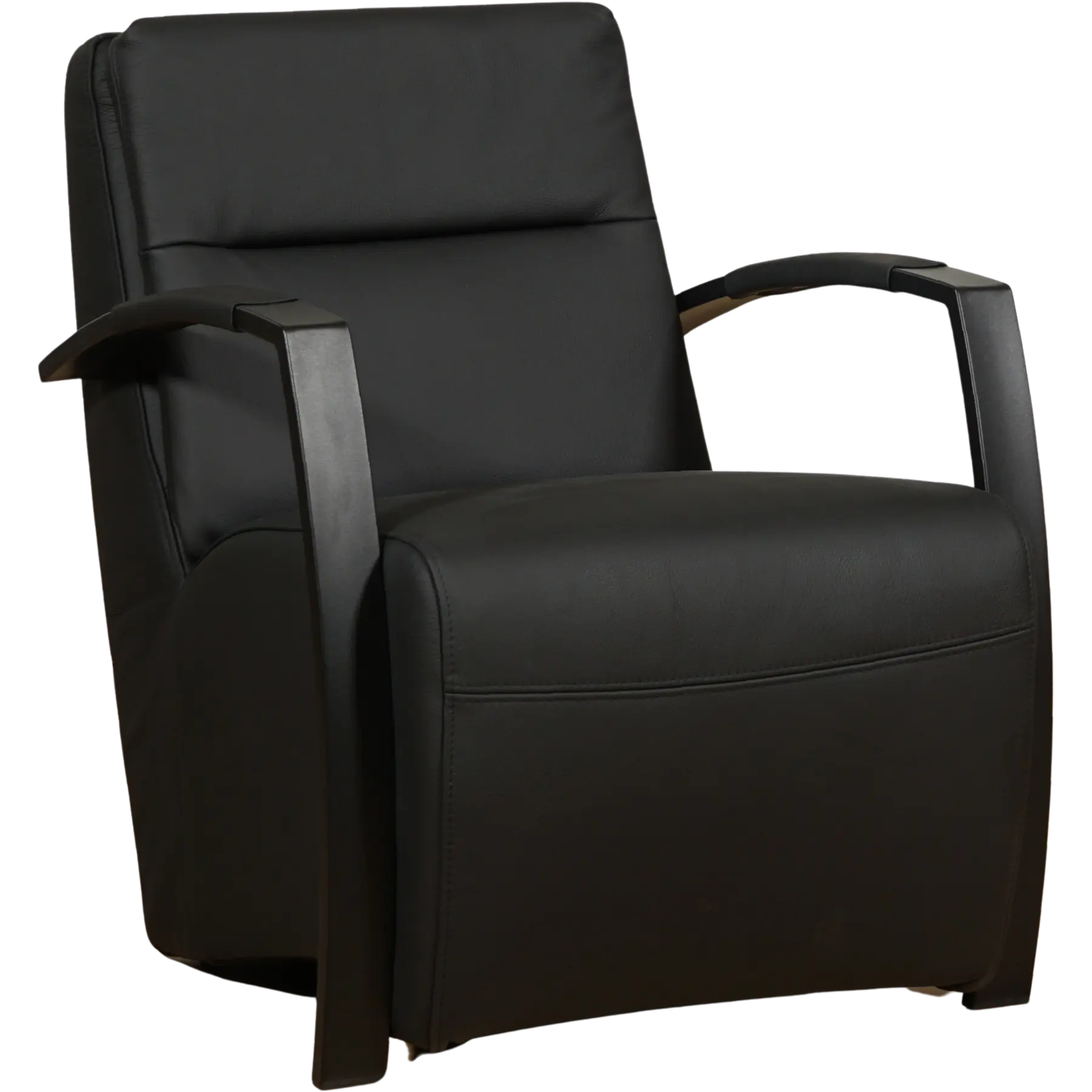 afbeelding van Leren fauteuil Arrival - Toledo Nero (zwart)