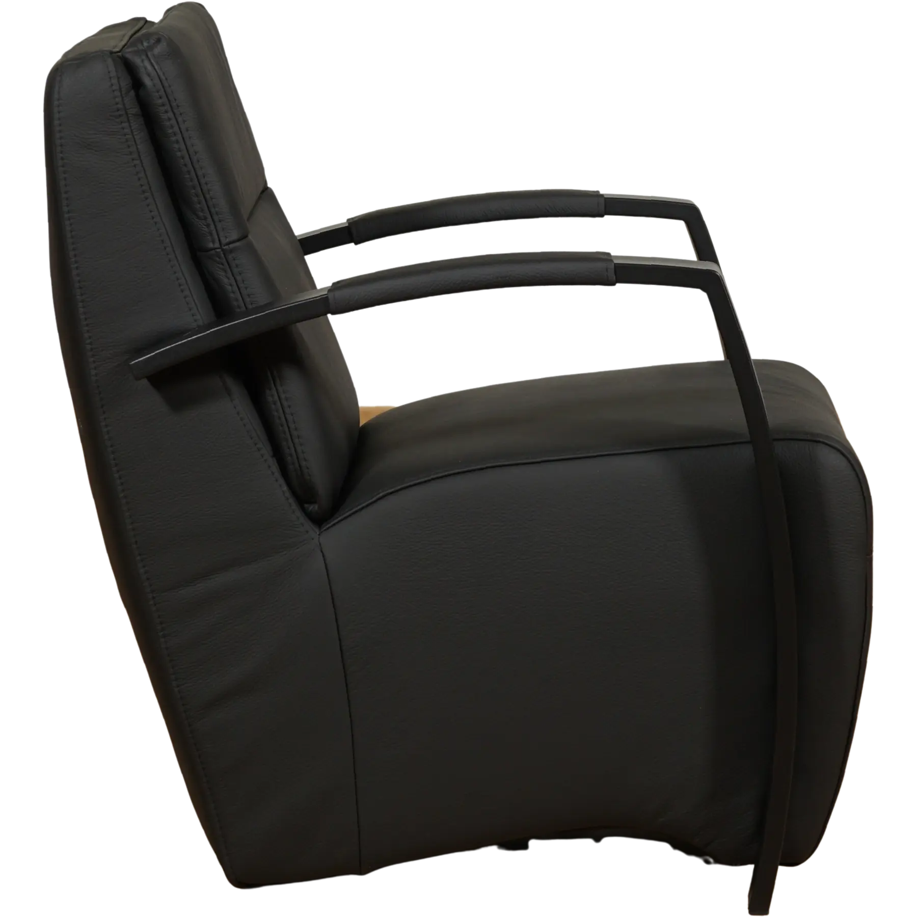 afbeelding van Leren fauteuil Arrival - Toledo Nero (zwart)