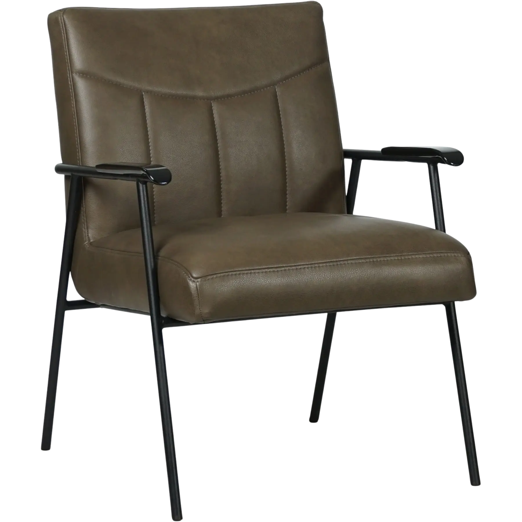 afbeelding van Leren fauteuil Beam - Granada Ash (grijs/bruin)