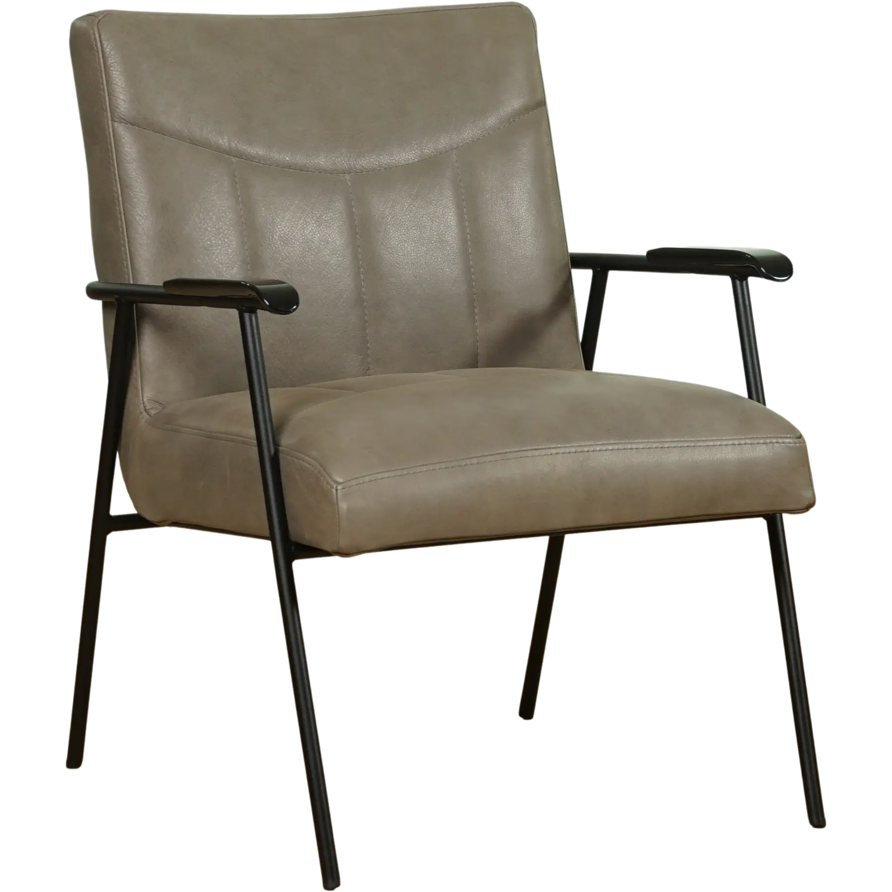 afbeelding van Leren fauteuil Beam - Vintage Stone (grijs)