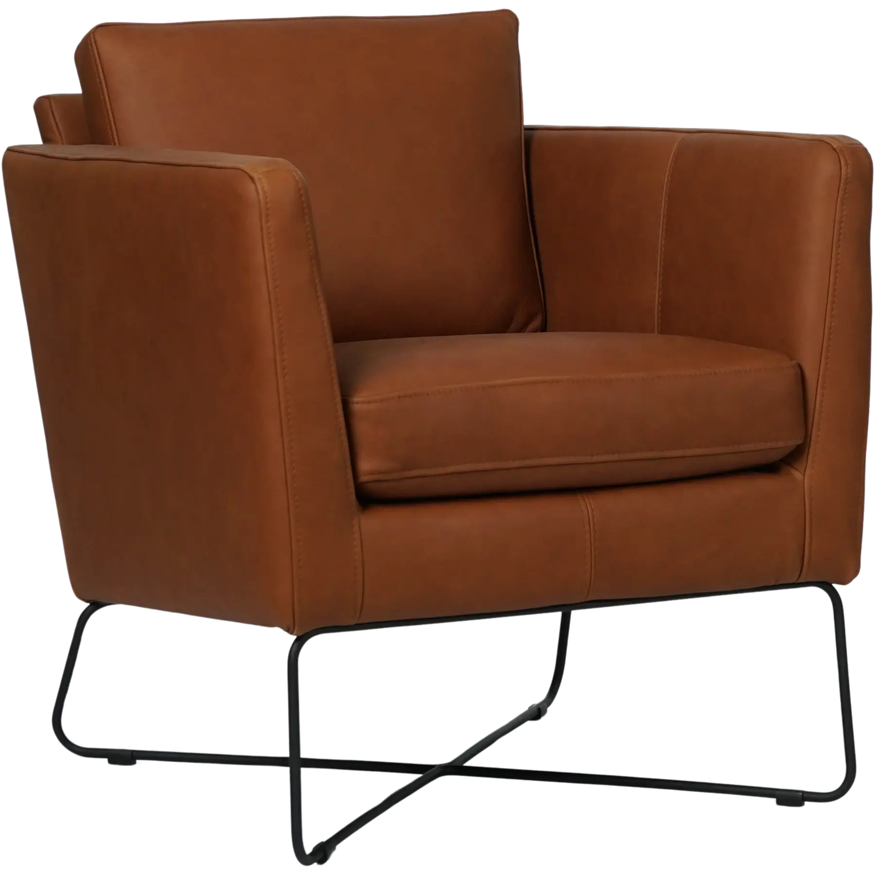 afbeelding van Leren fauteuil Crossover - Rancho Cognac (cognac)
