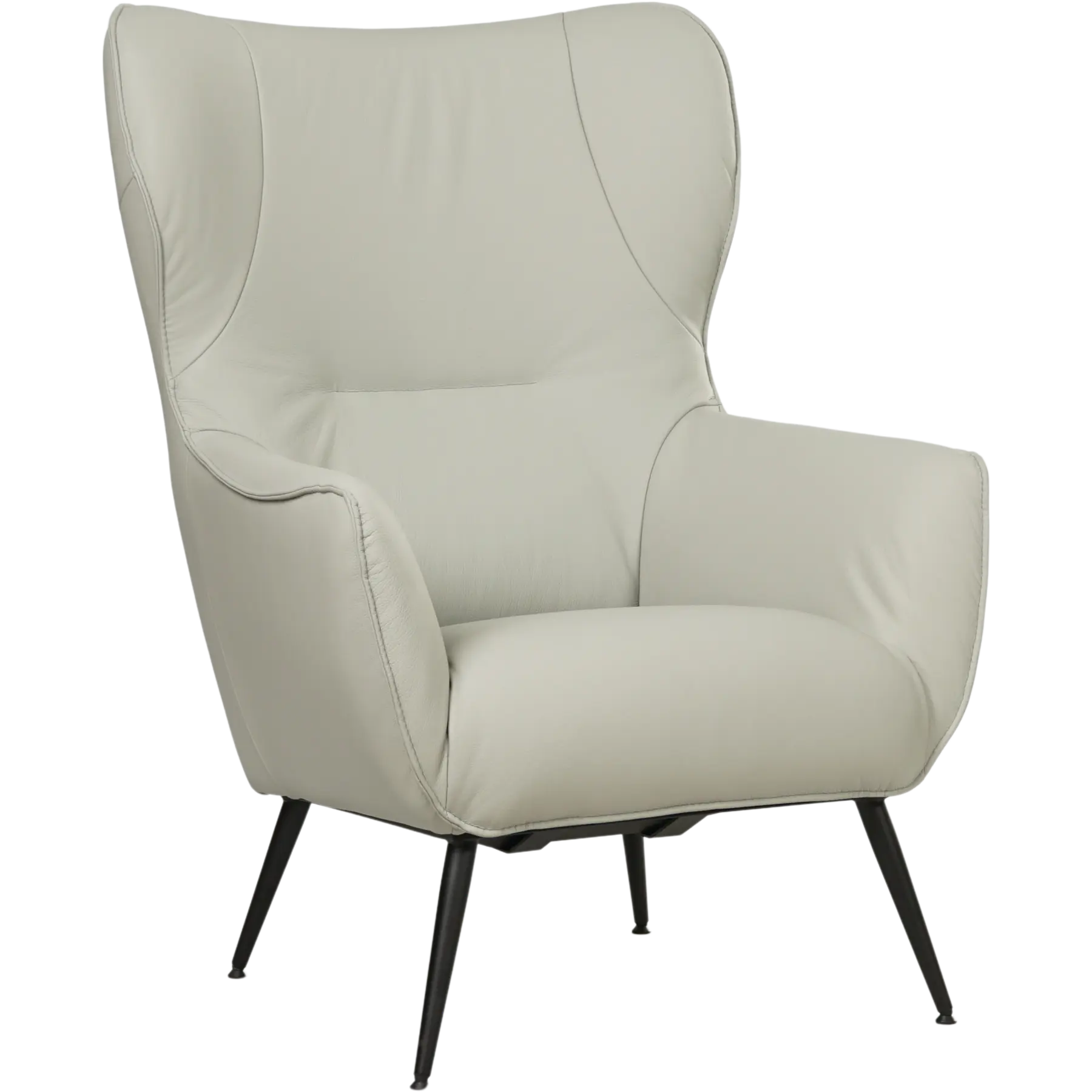 afbeelding van Leren fauteuil Flair - Toledo Perle (lichtgrijs)