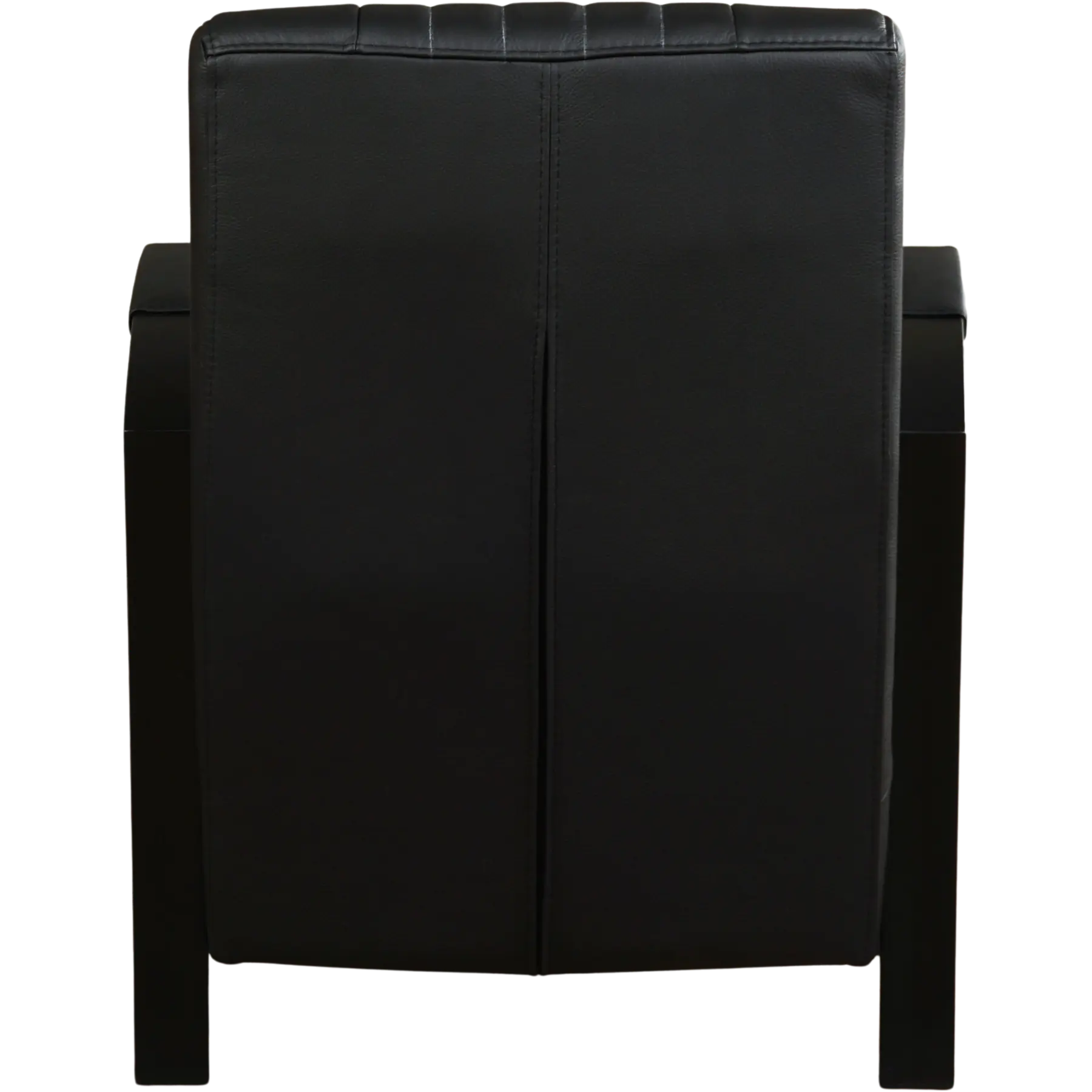 afbeelding van Leren fauteuil Glamour - Hermes Nero (zwart)