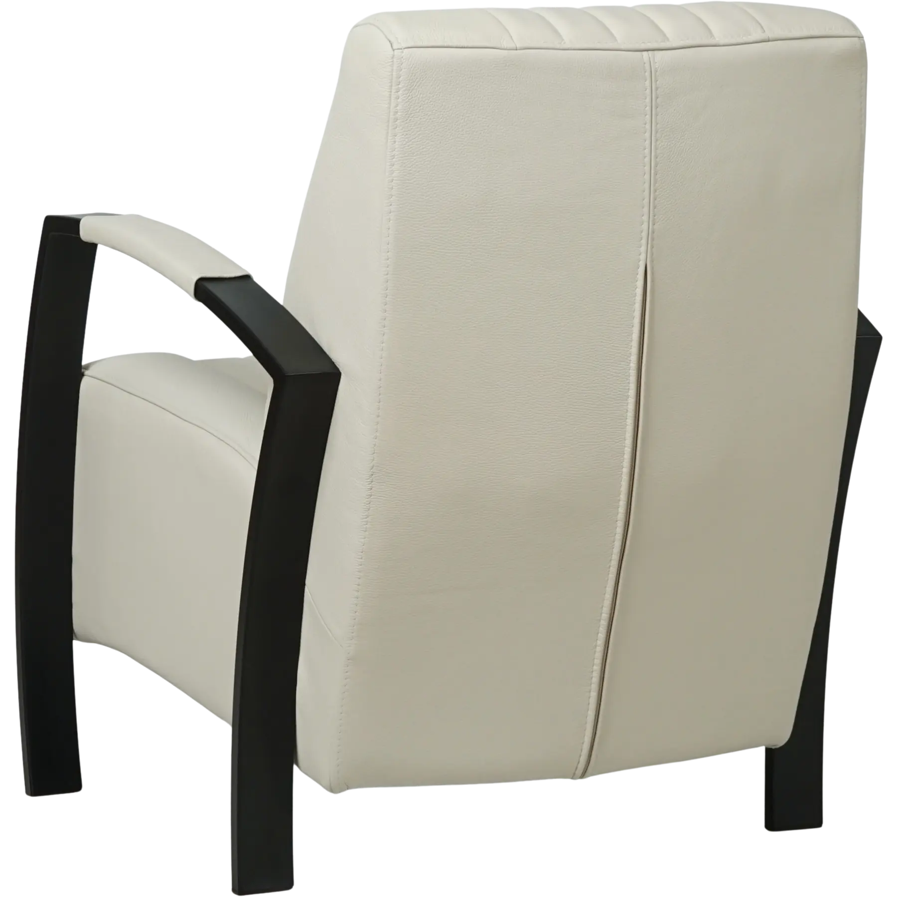 afbeelding van Leren fauteuil Glamour - Toledo Nebbia (crème)