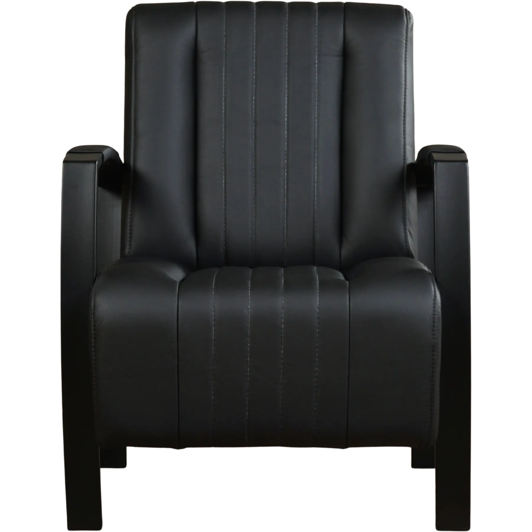 afbeelding van Leren fauteuil Glamour - Toledo Nero (zwart)