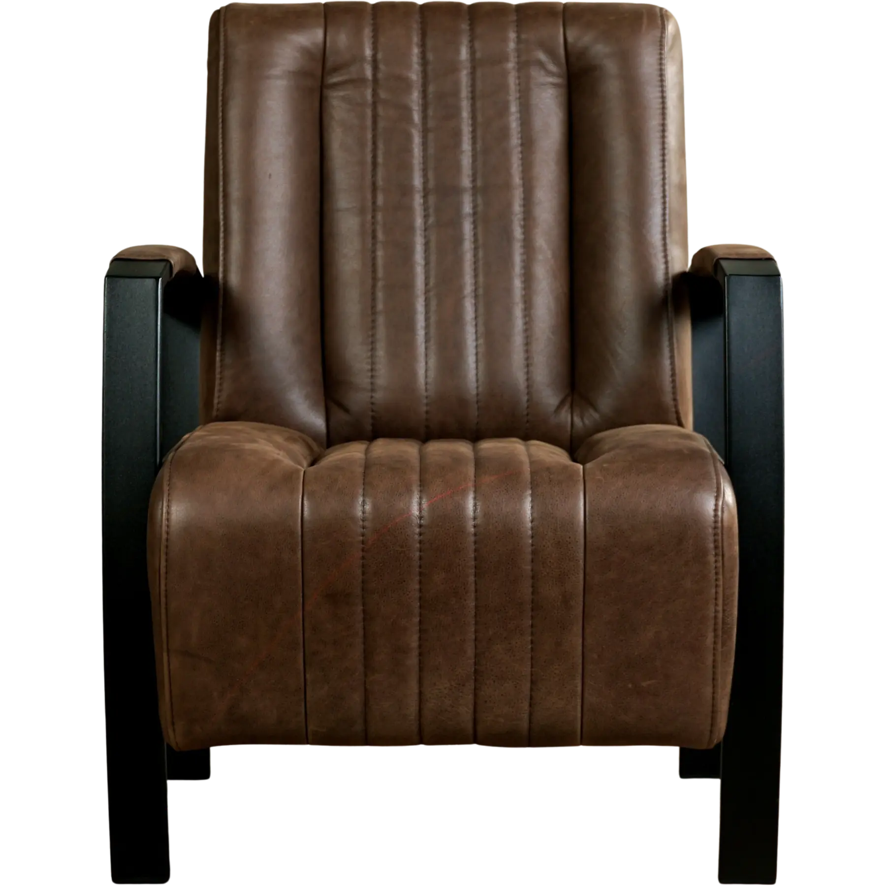 afbeelding van Leren fauteuil Glamour - Vintage Brown (bruin)