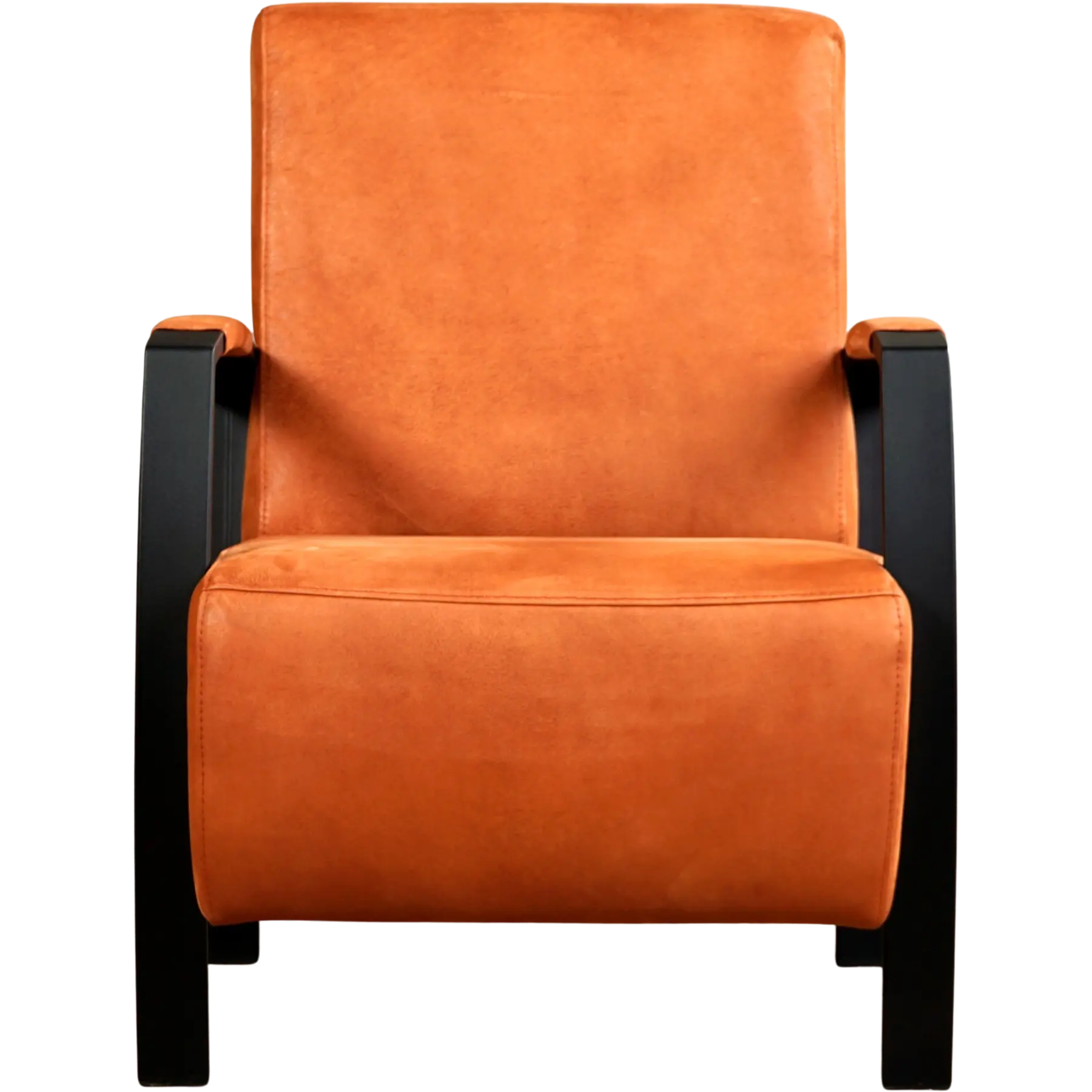 afbeelding van Leren fauteuil Glory - Kenia Rost (oranje)