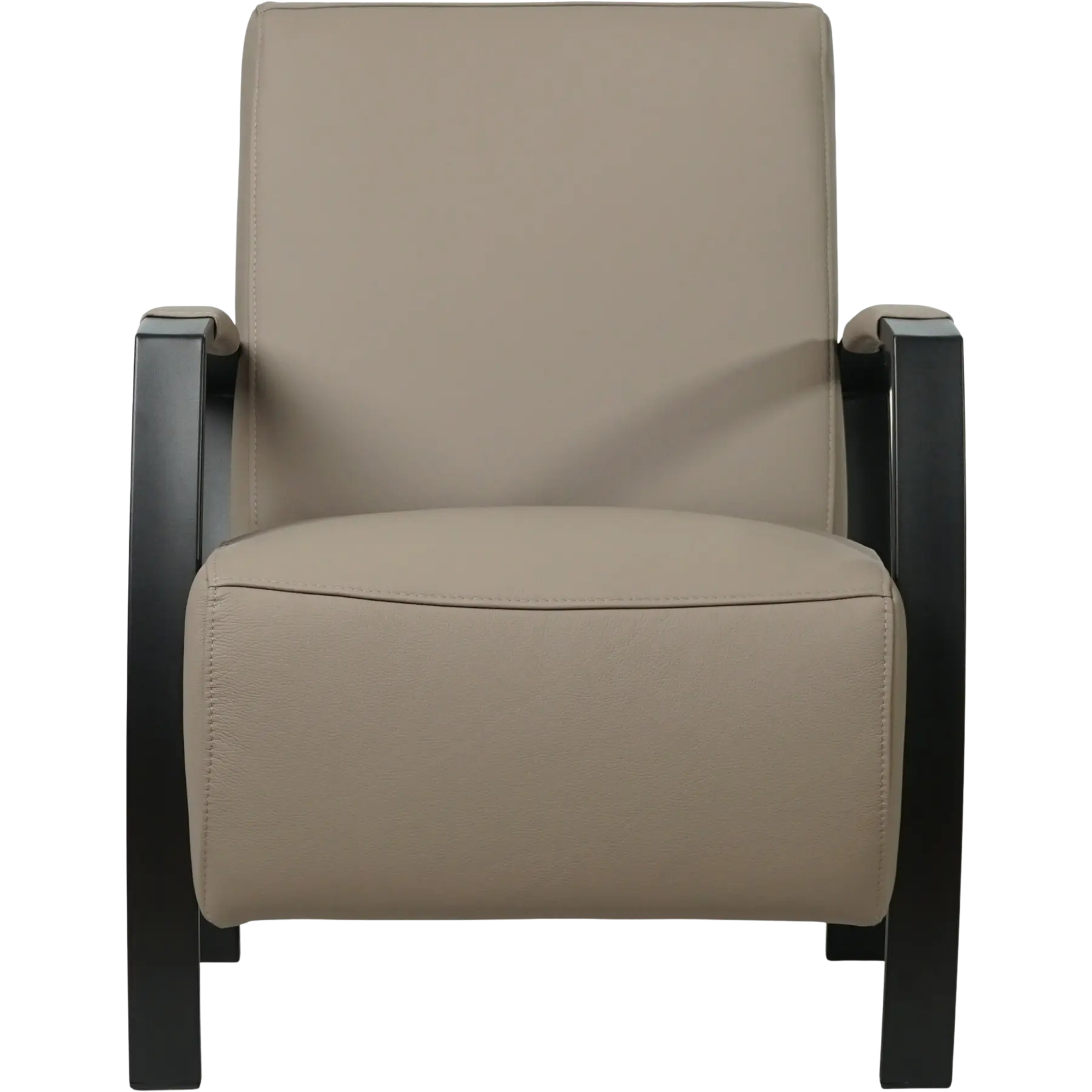 afbeelding van Leren fauteuil Glory - Toledo Khaki (taupe/bruin)