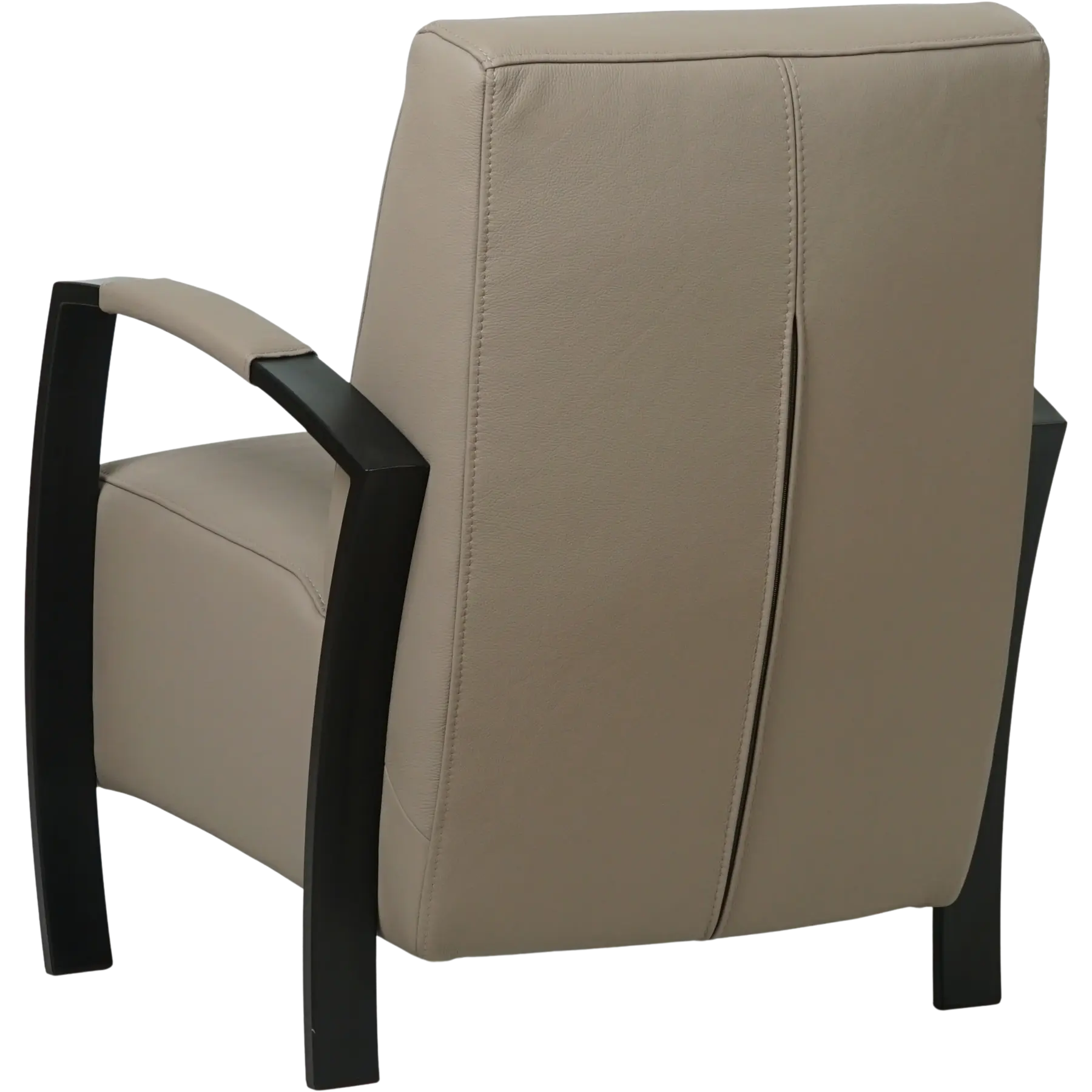 afbeelding van Leren fauteuil Glory - Toledo Khaki (taupe/bruin)