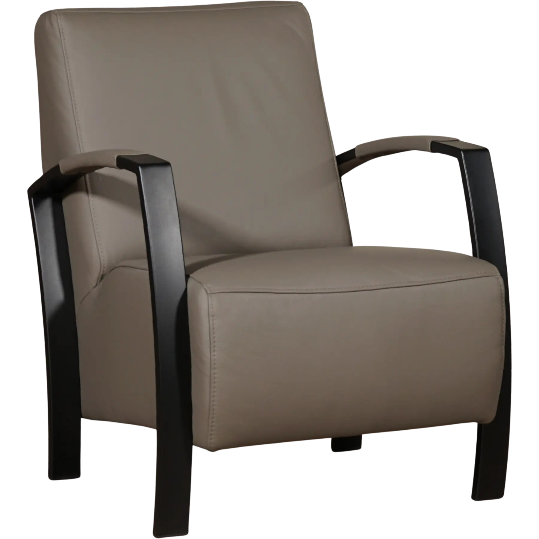 afbeelding van Leren fauteuil Glory - Toledo Smog (grijs)
