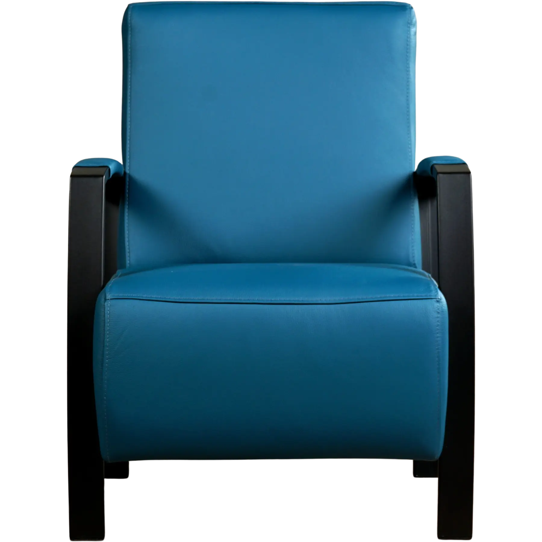 afbeelding van Leren fauteuil Glory - Toledo Turquoise (blauw)