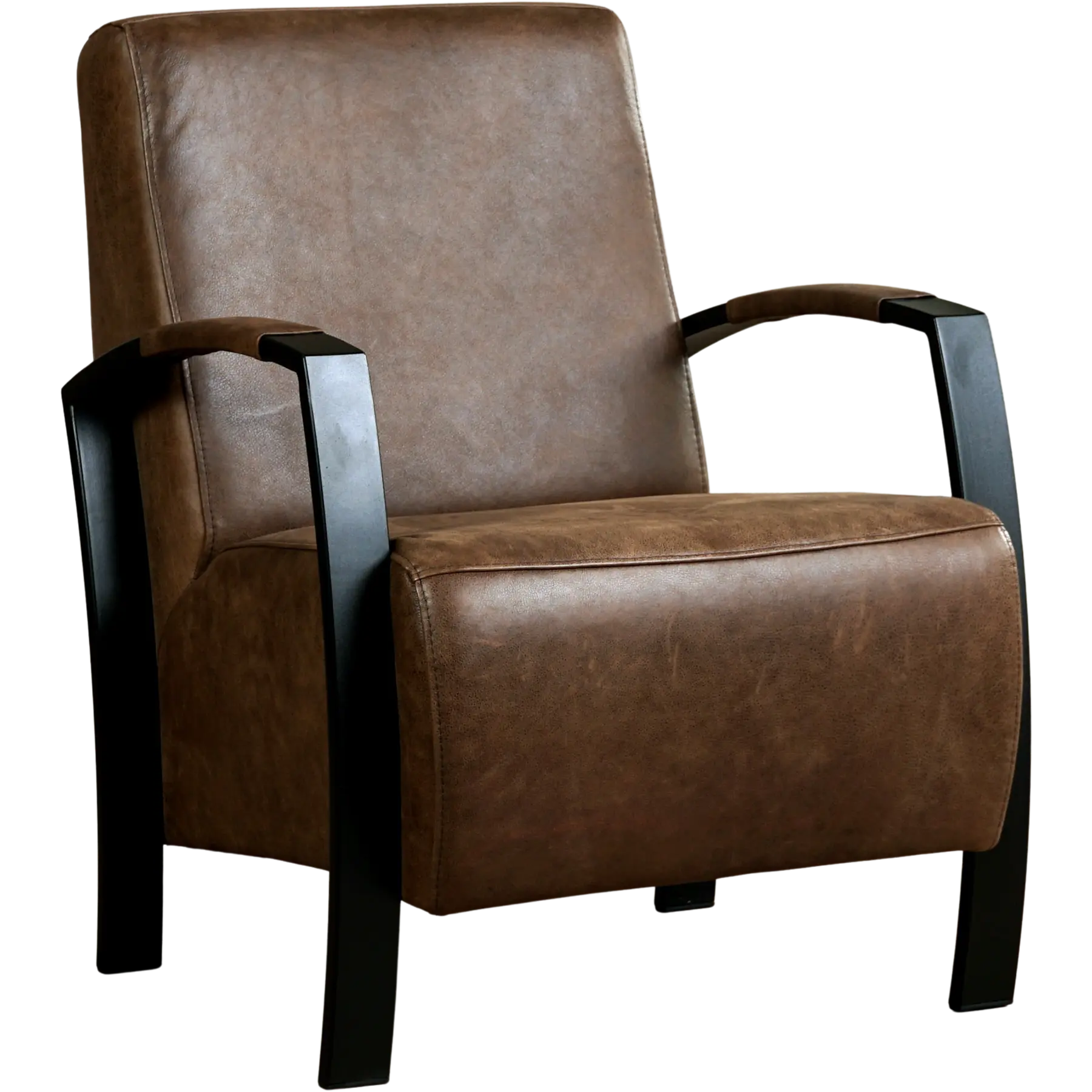 afbeelding van Leren fauteuil Glory - Vintage Brown (bruin)