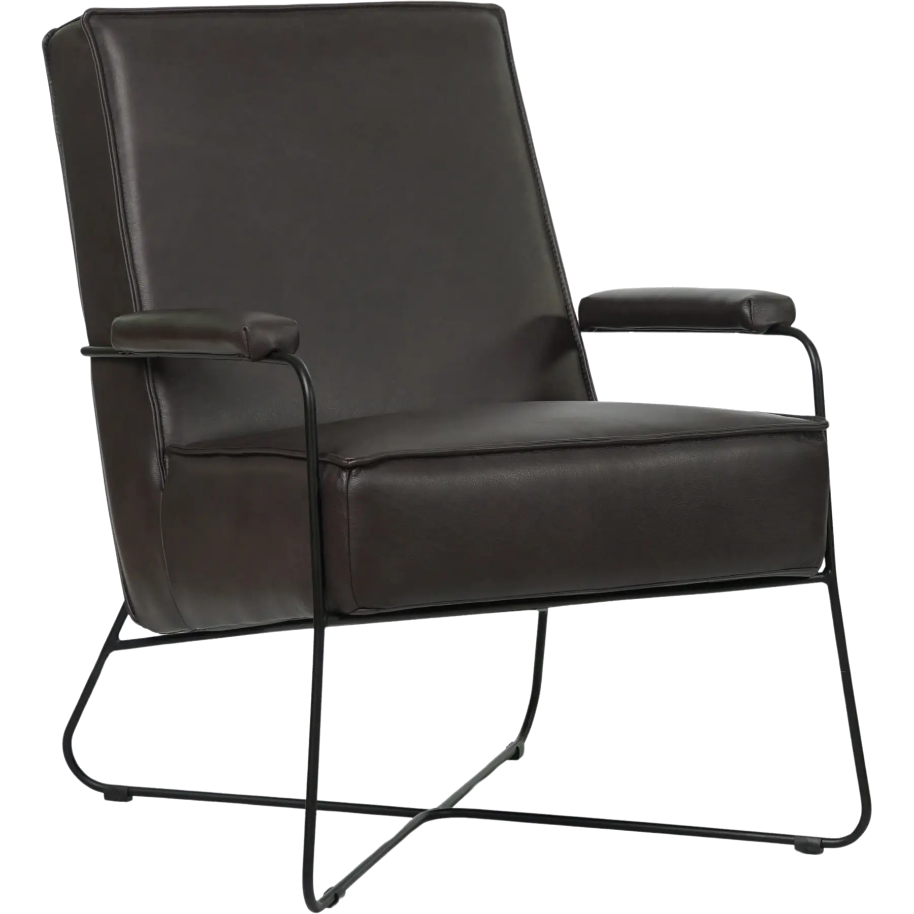 afbeelding van Leren fauteuil Hope - Granada Ebony (donkerbruin)