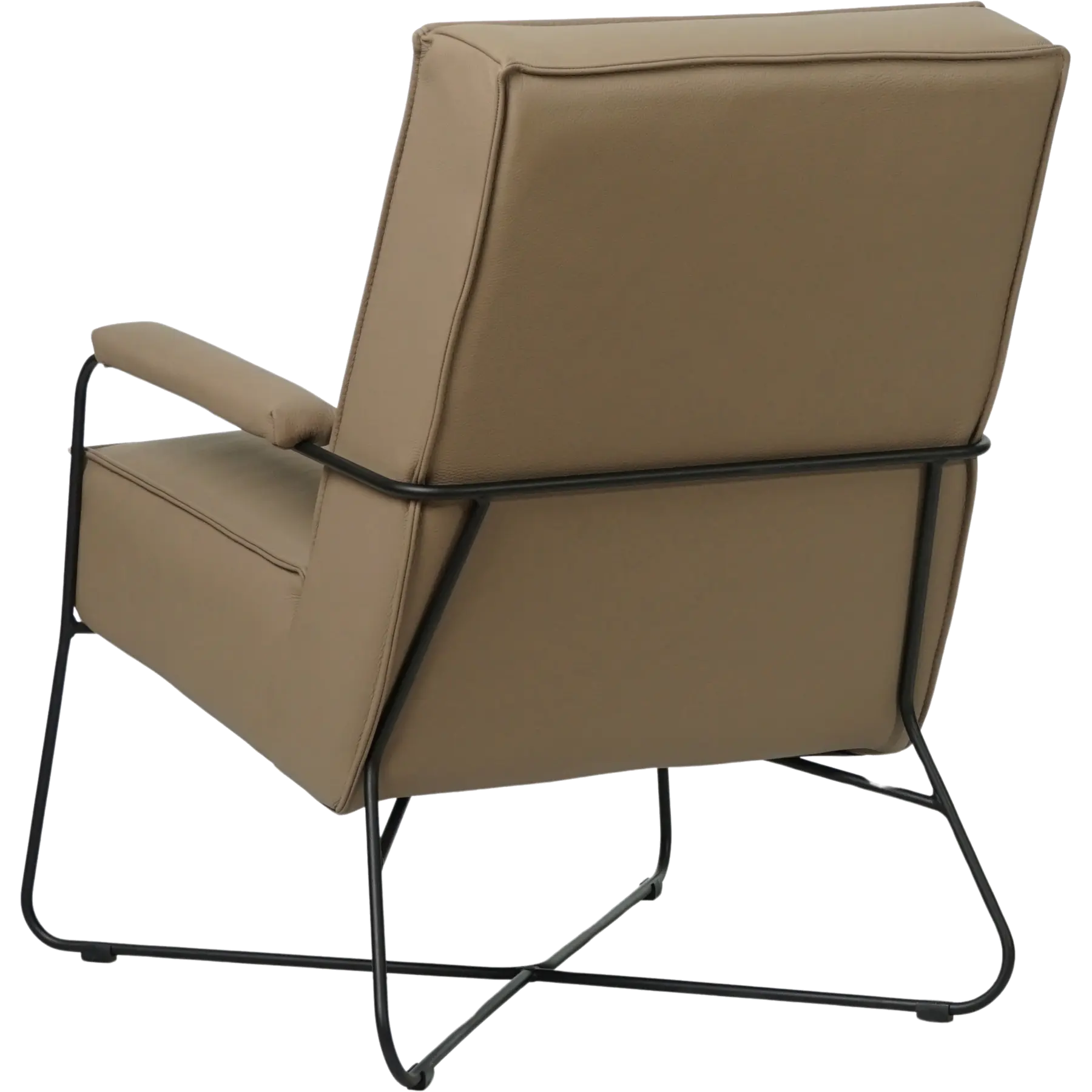 afbeelding van Leren fauteuil Hope - Hermes Mocca (taupe/bruin)