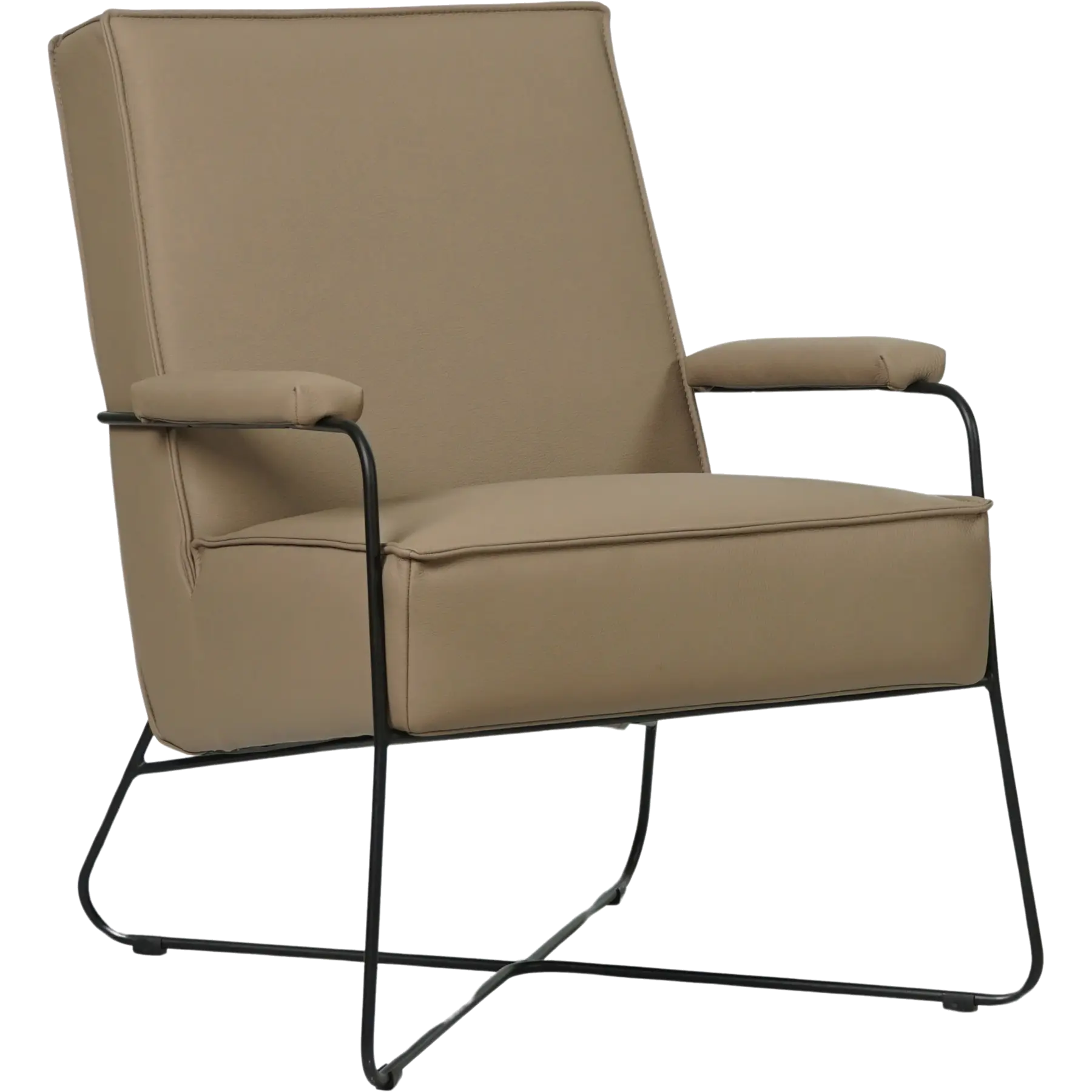afbeelding van Leren fauteuil Hope - Toledo Mocca (taupe/bruin)