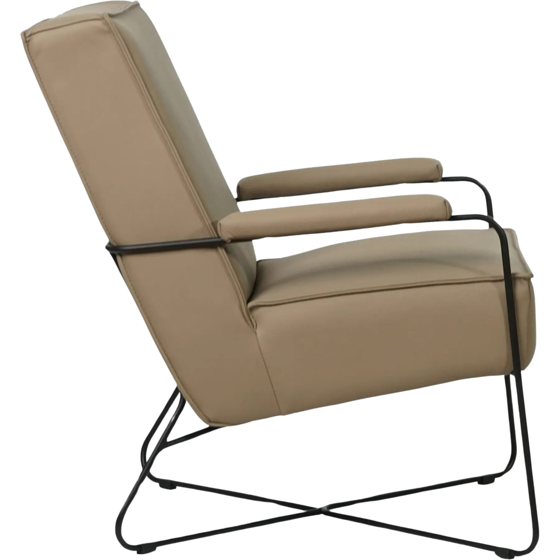 afbeelding van Leren fauteuil Hope - Toledo Mocca (taupe/bruin)