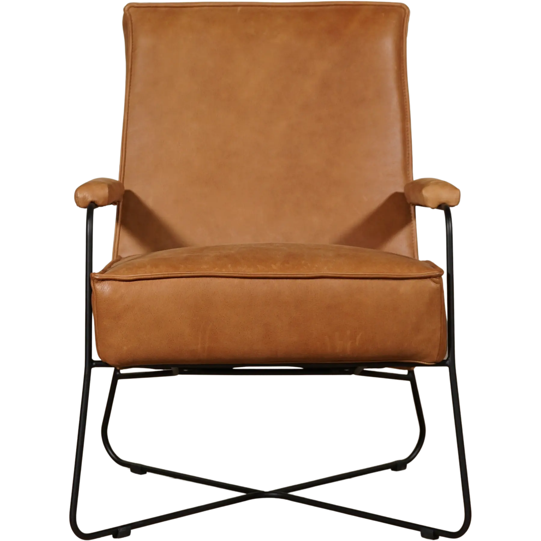 afbeelding van Leren fauteuil Hope - Vintage Cognac (cognac)