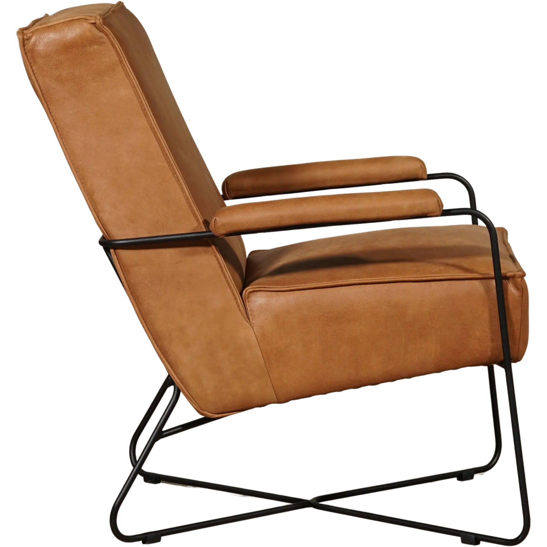 afbeelding van Leren fauteuil Hope - Vintage Cognac (cognac)