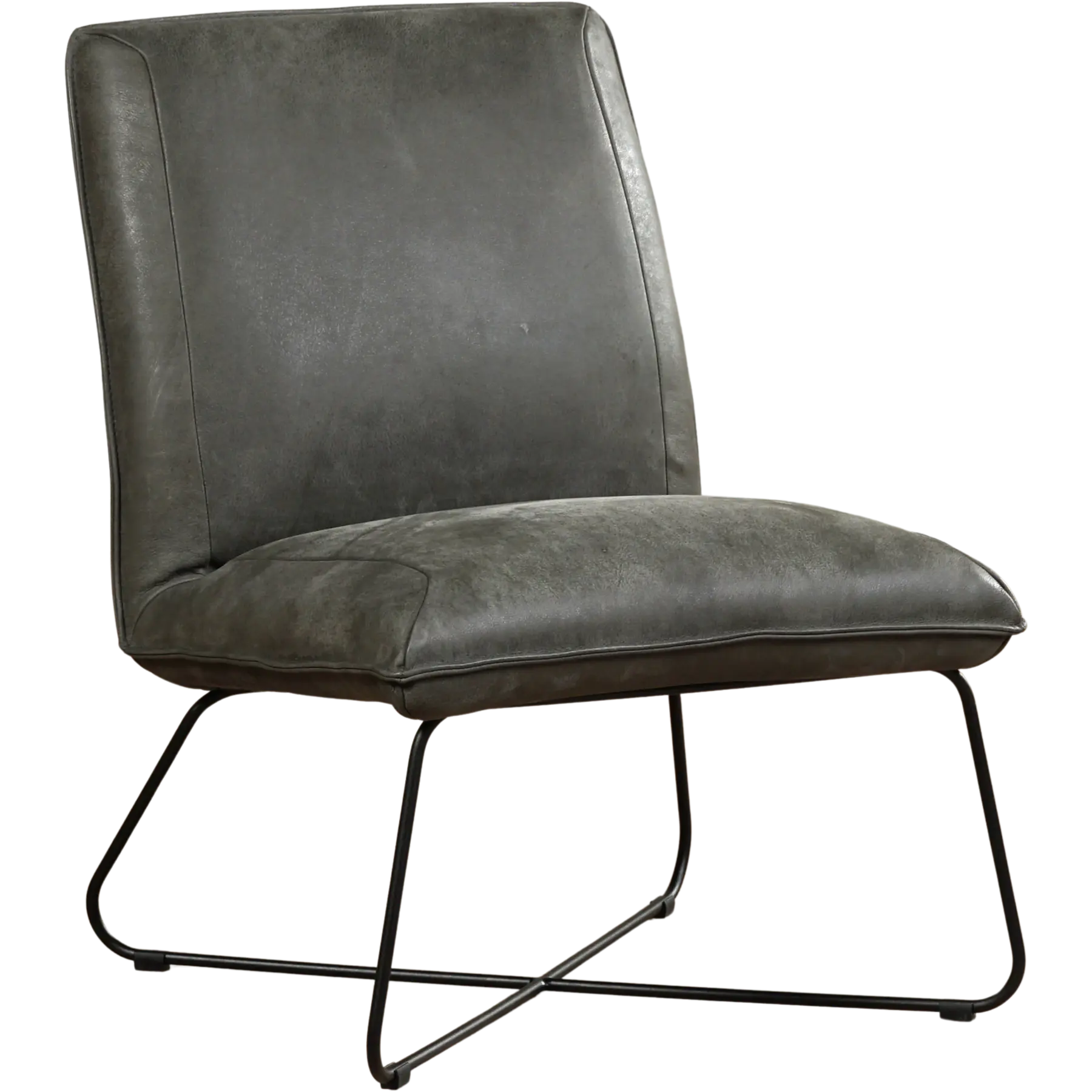 afbeelding van Leren fauteuil Less - Kenia Antracite (grijs)