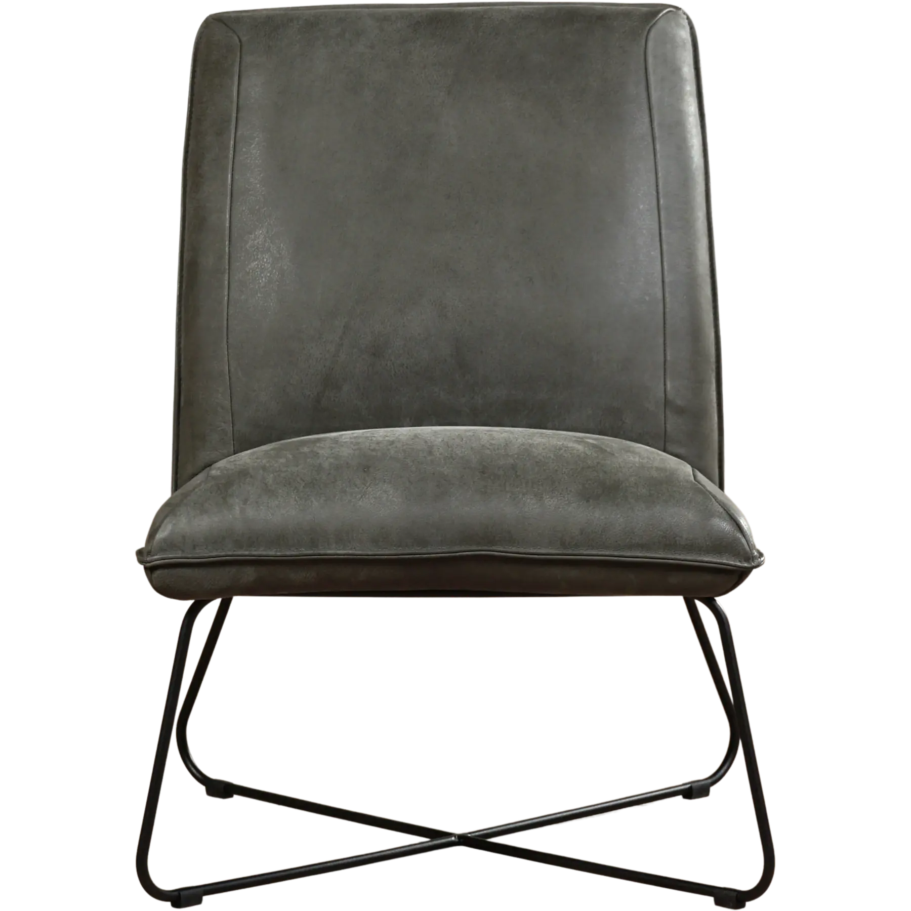 afbeelding van Leren fauteuil Less - Kenia Antracite (grijs)