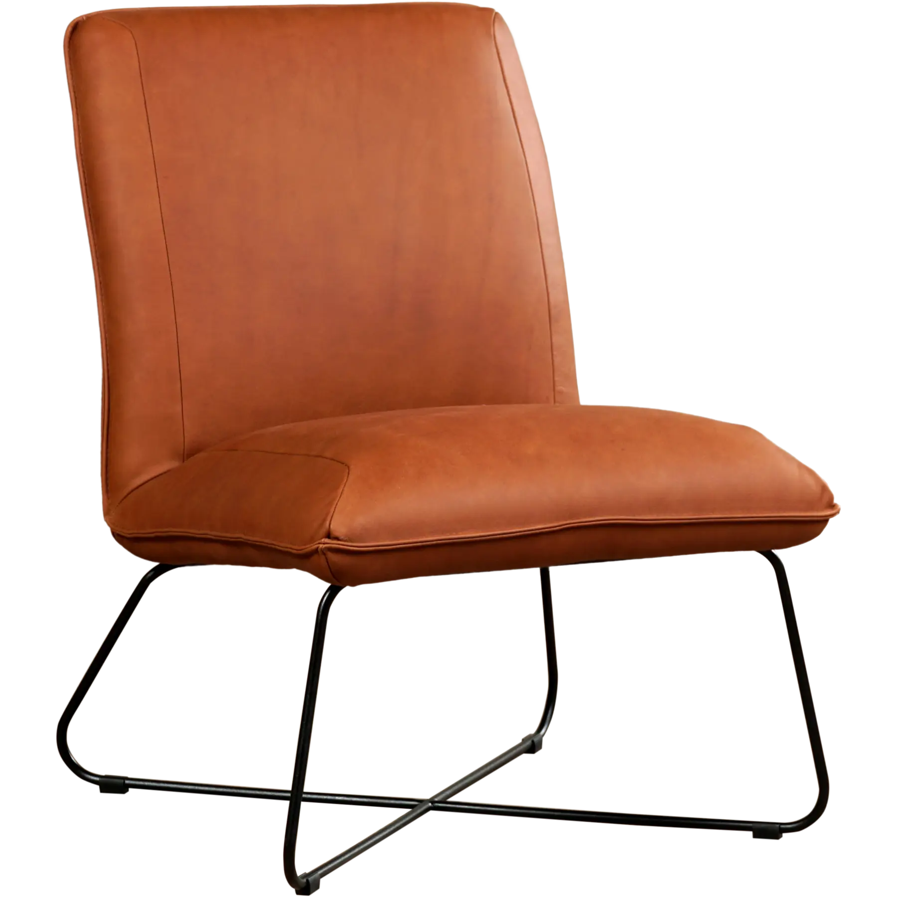 afbeelding van Leren fauteuil Less - Rancho Cognac (cognac)