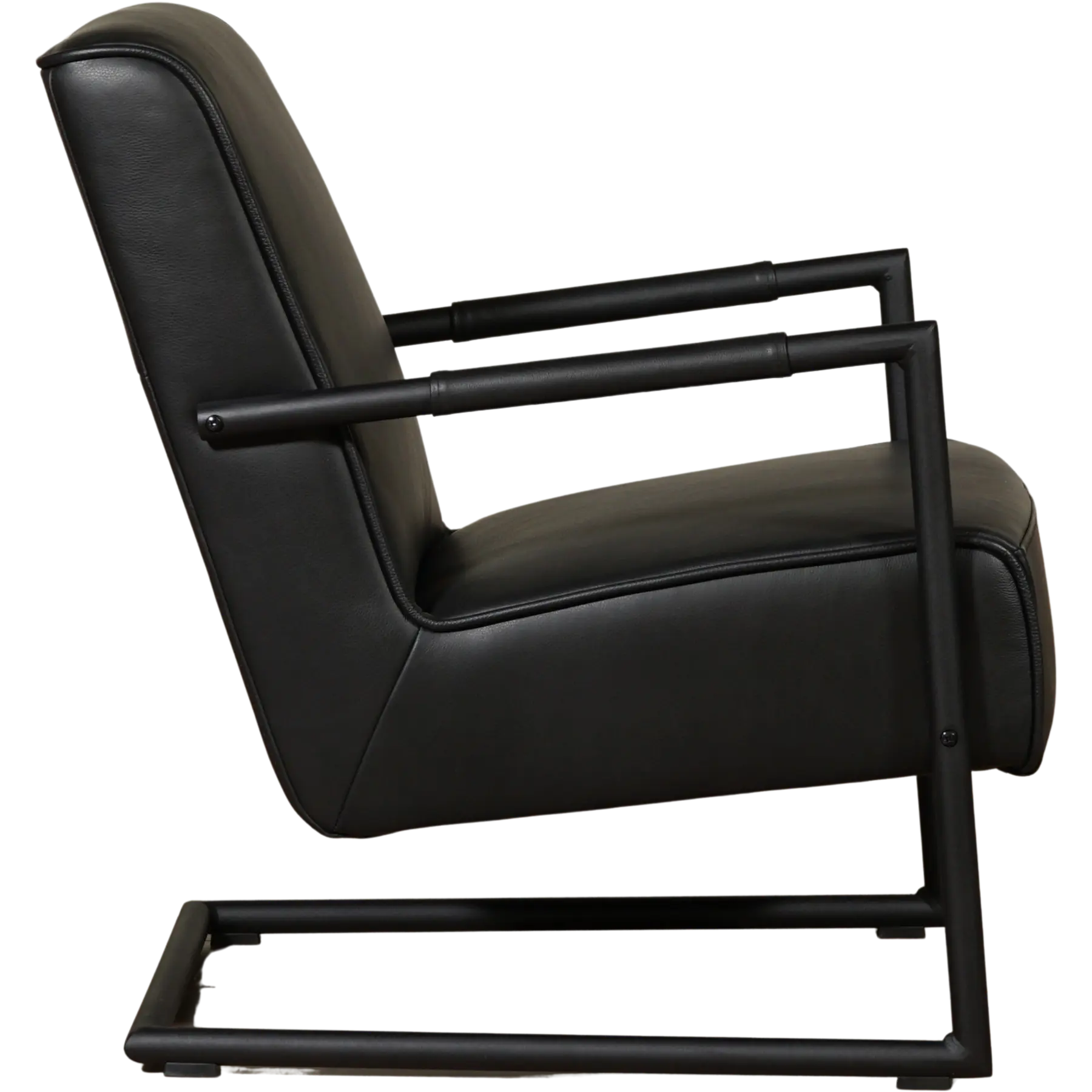 afbeelding van Leren fauteuil Lodge