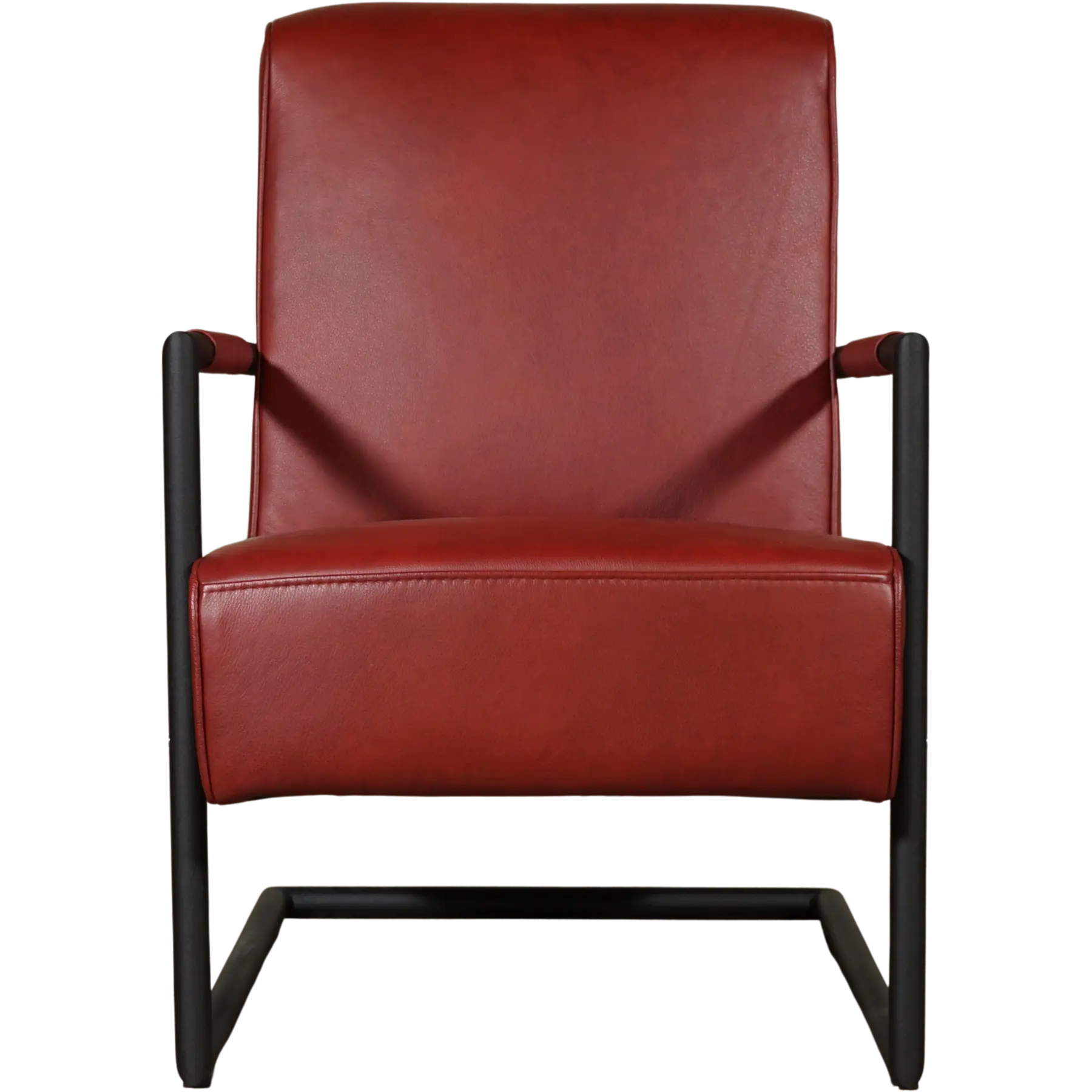 afbeelding van Leren fauteuil Lodge - Granada Rouge (rood)