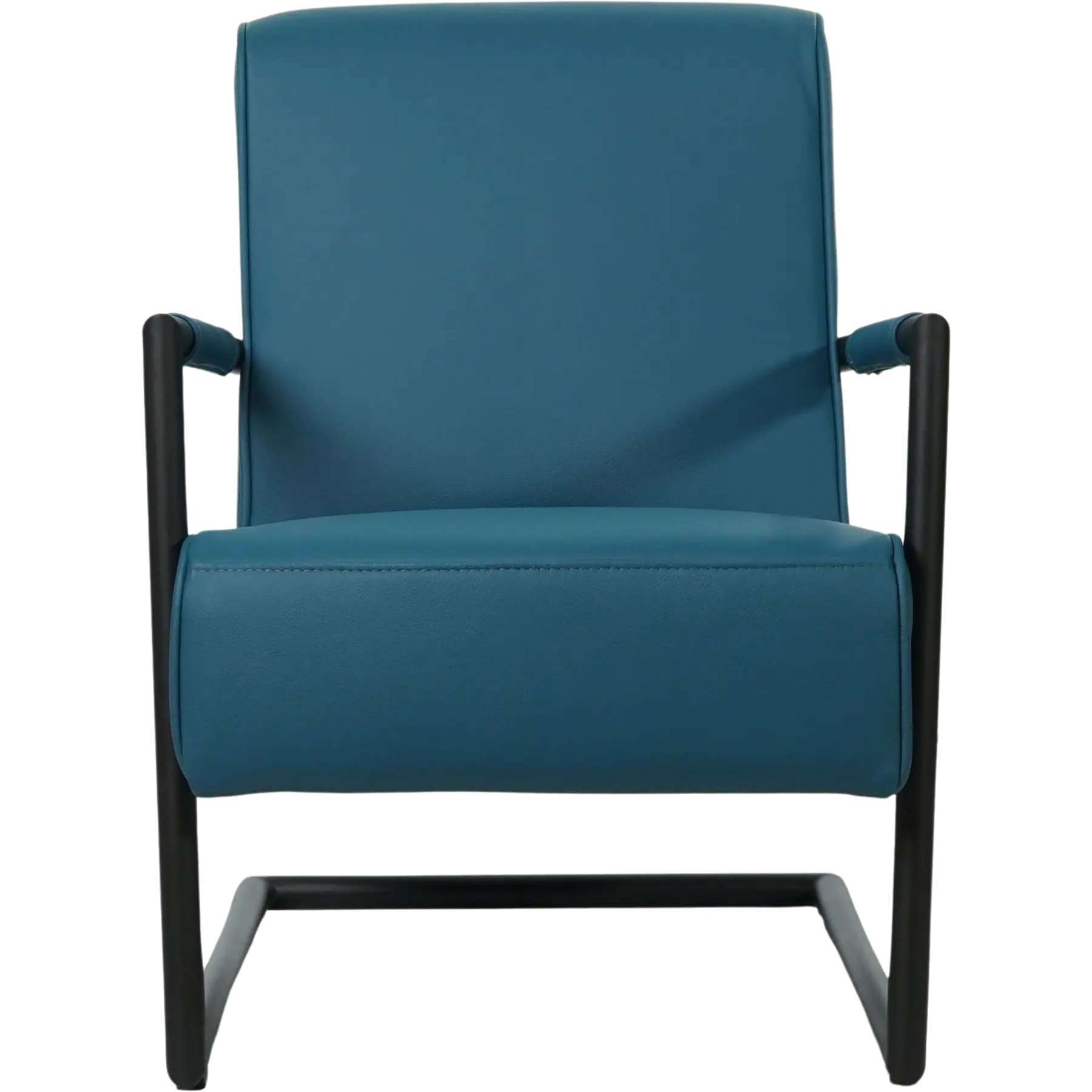 afbeelding van Leren fauteuil Lodge - Toledo Turquoise (blauw)