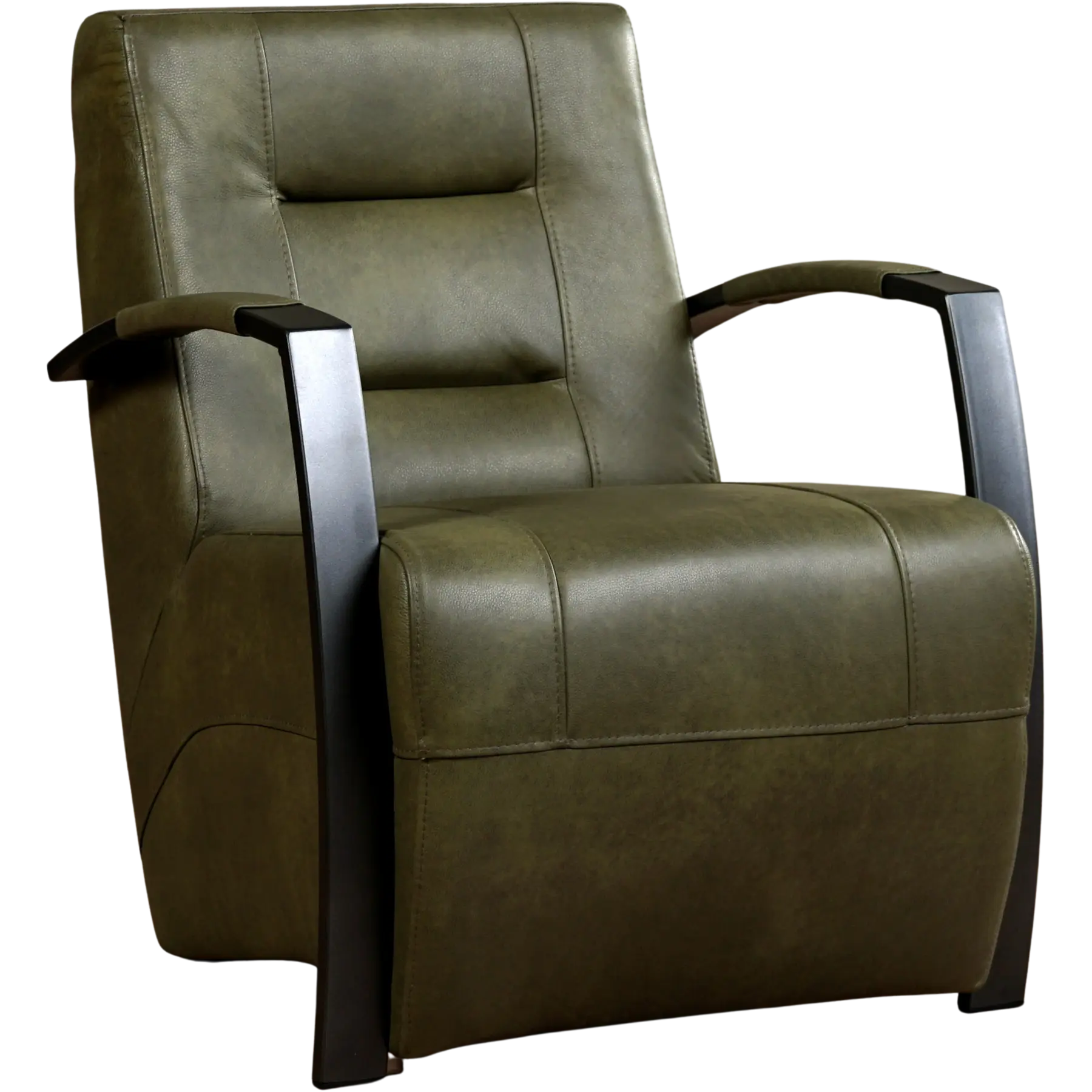 afbeelding van Leren fauteuil Magnificent - Granada Moss (olijf/groen)