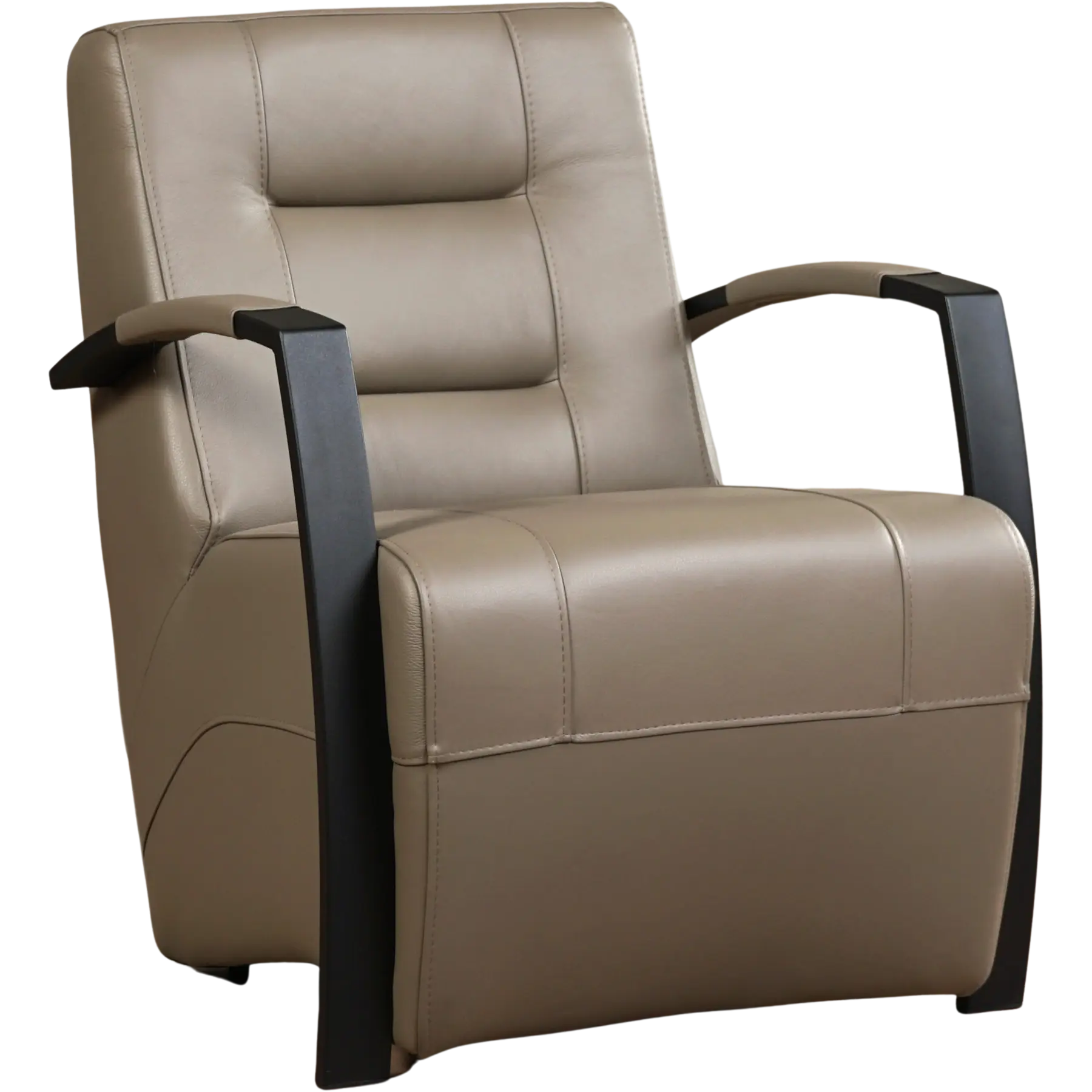 afbeelding van Leren fauteuil Magnificent - Massif Lava (grijs)