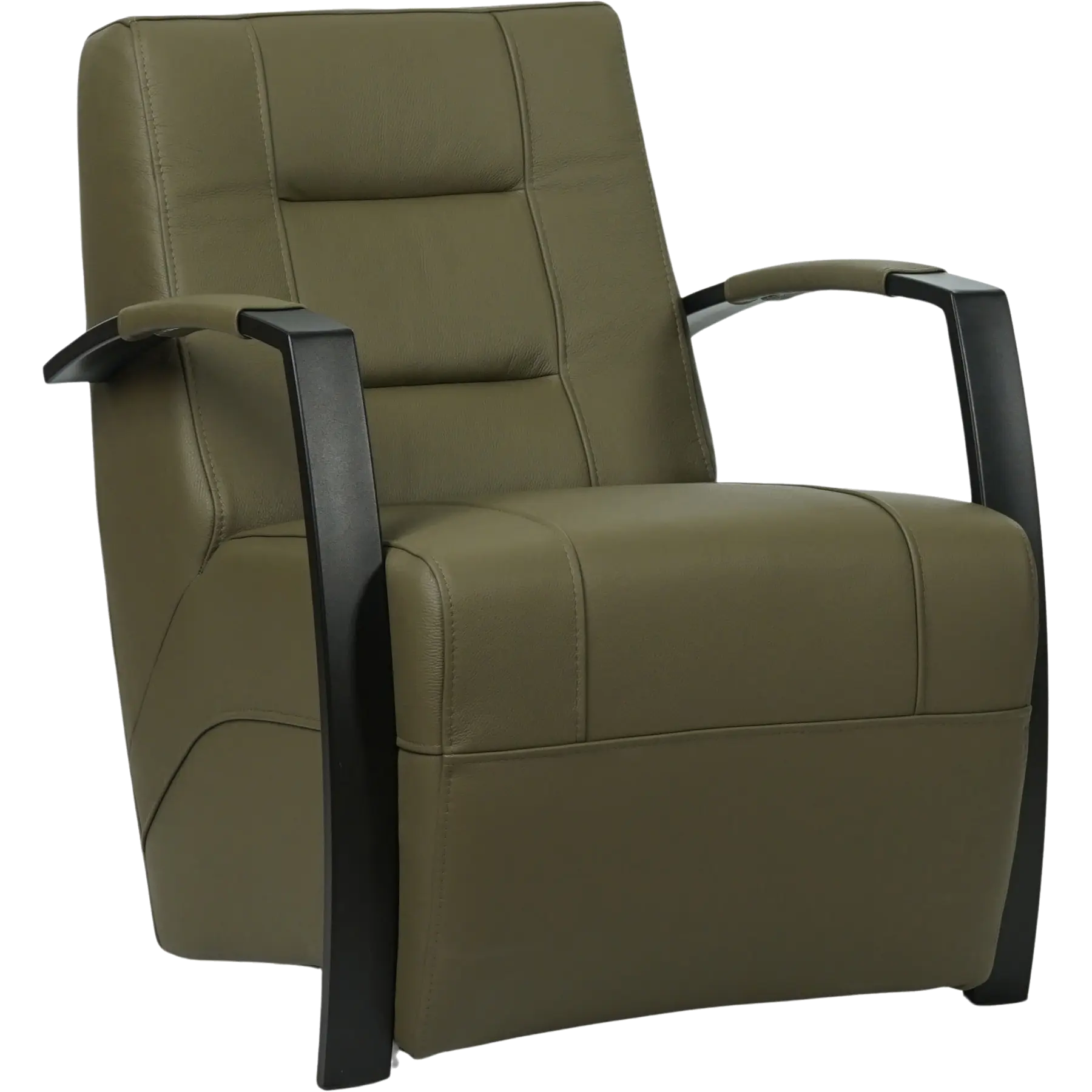 afbeelding van Leren fauteuil Magnificent - Toledo Olive (olijf/goen)