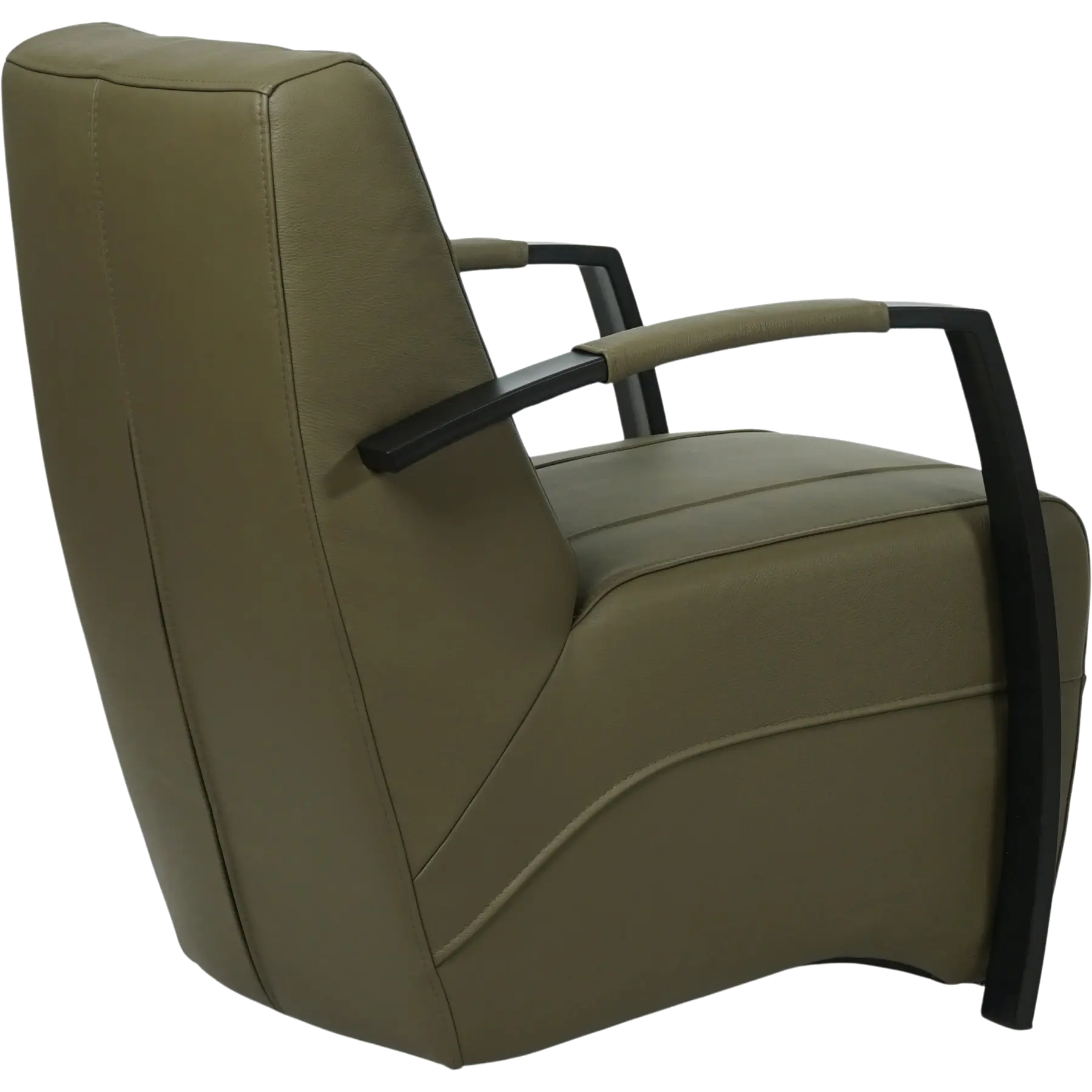 afbeelding van Leren fauteuil Magnificent - Toledo Olive (olijf/goen)