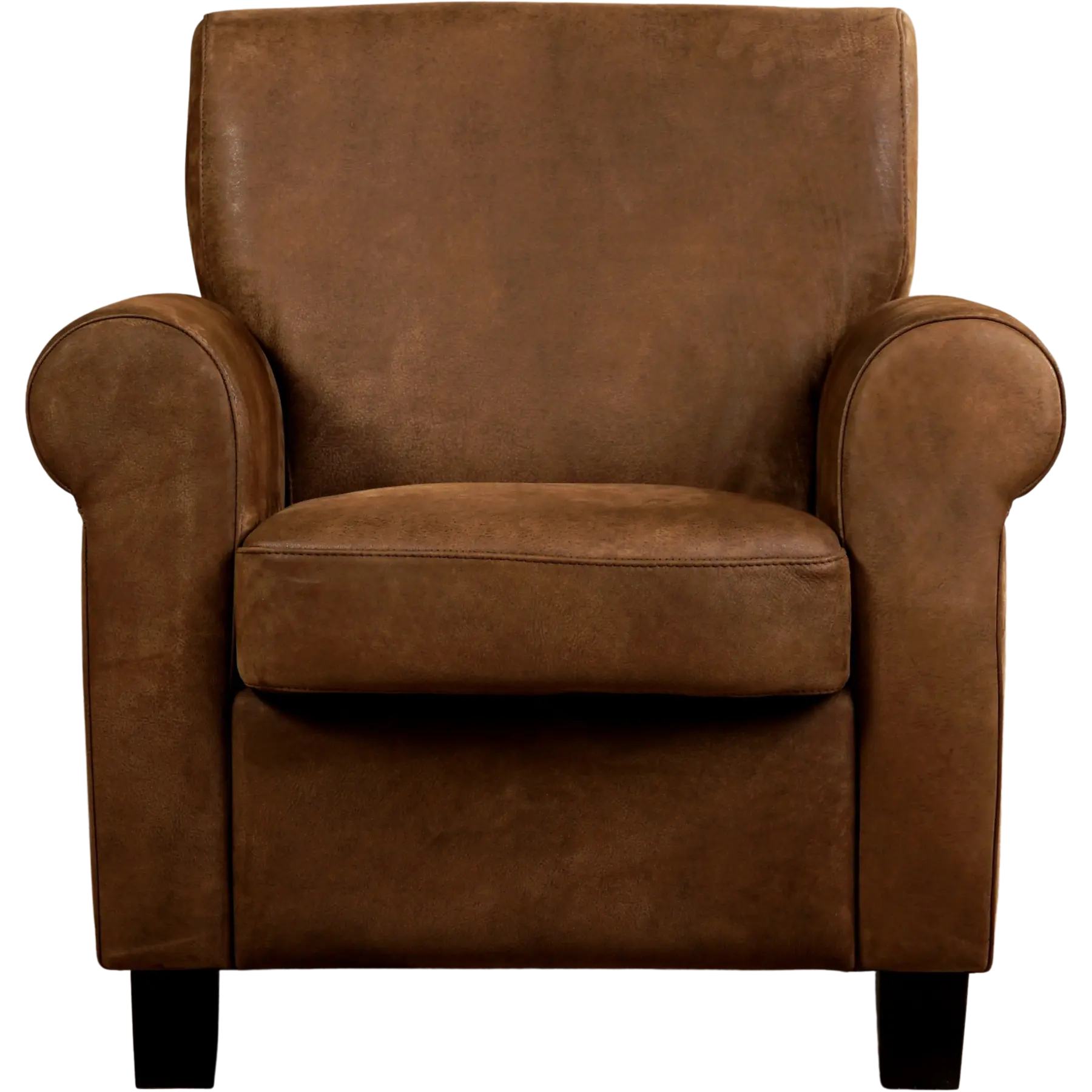 afbeelding van Leren fauteuil Perfection - Kenia Brown (bruin) - Poten hout bruin