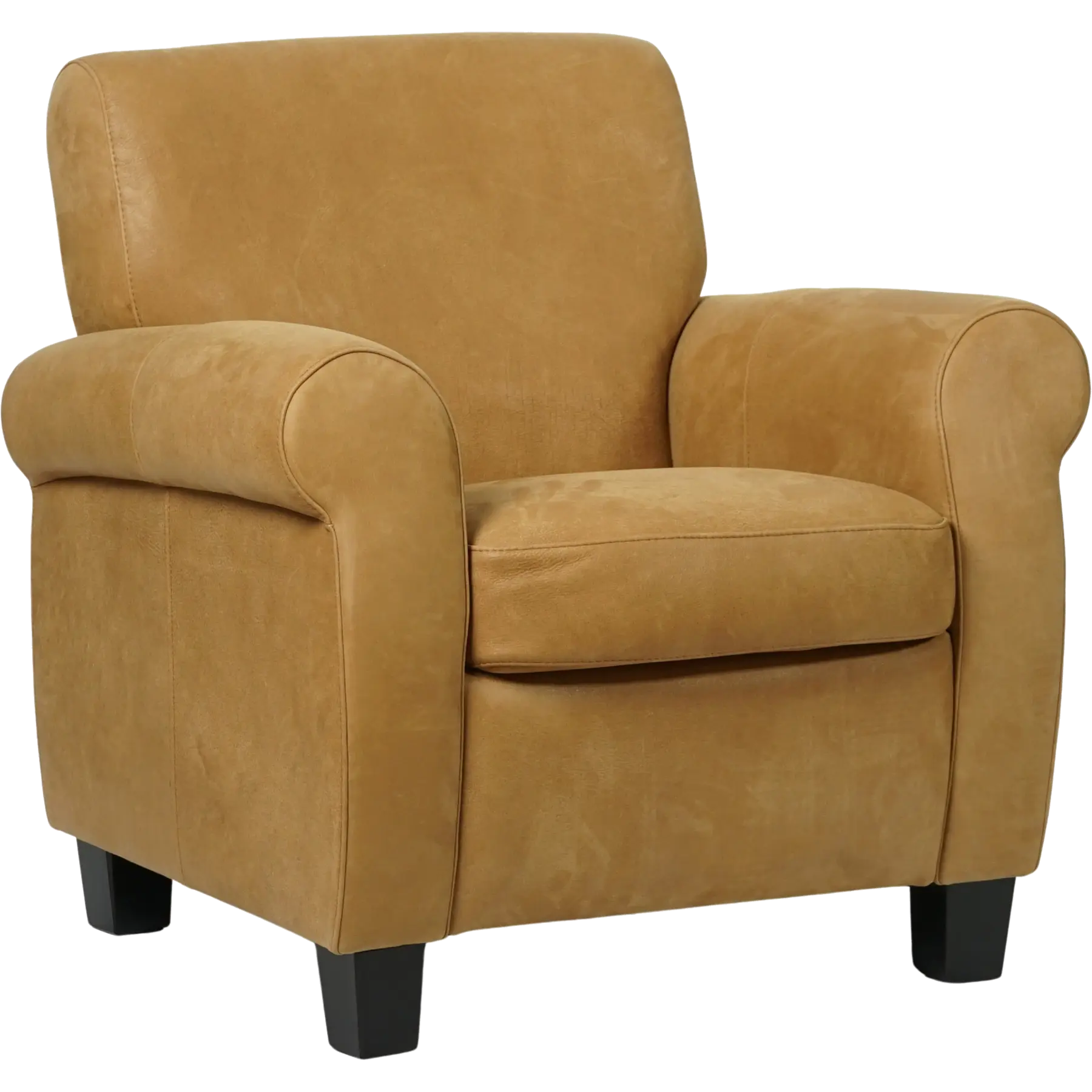afbeelding van Leren fauteuil Perfection - Kenia Walnut (cognac) - Poten hout zwart