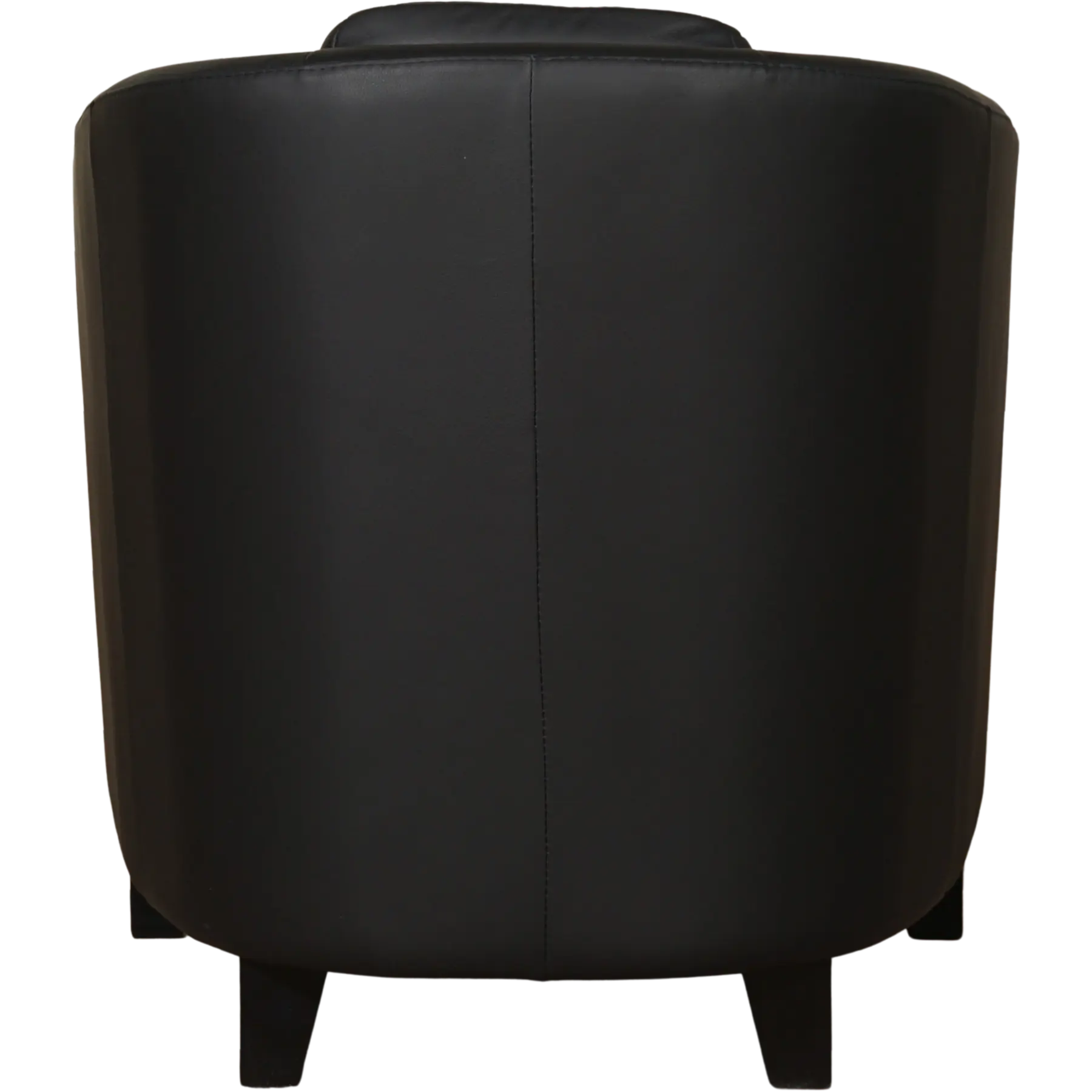 afbeelding van Leren fauteuil Press Special - Toledo Nero (zwart) - Poten hout zwart