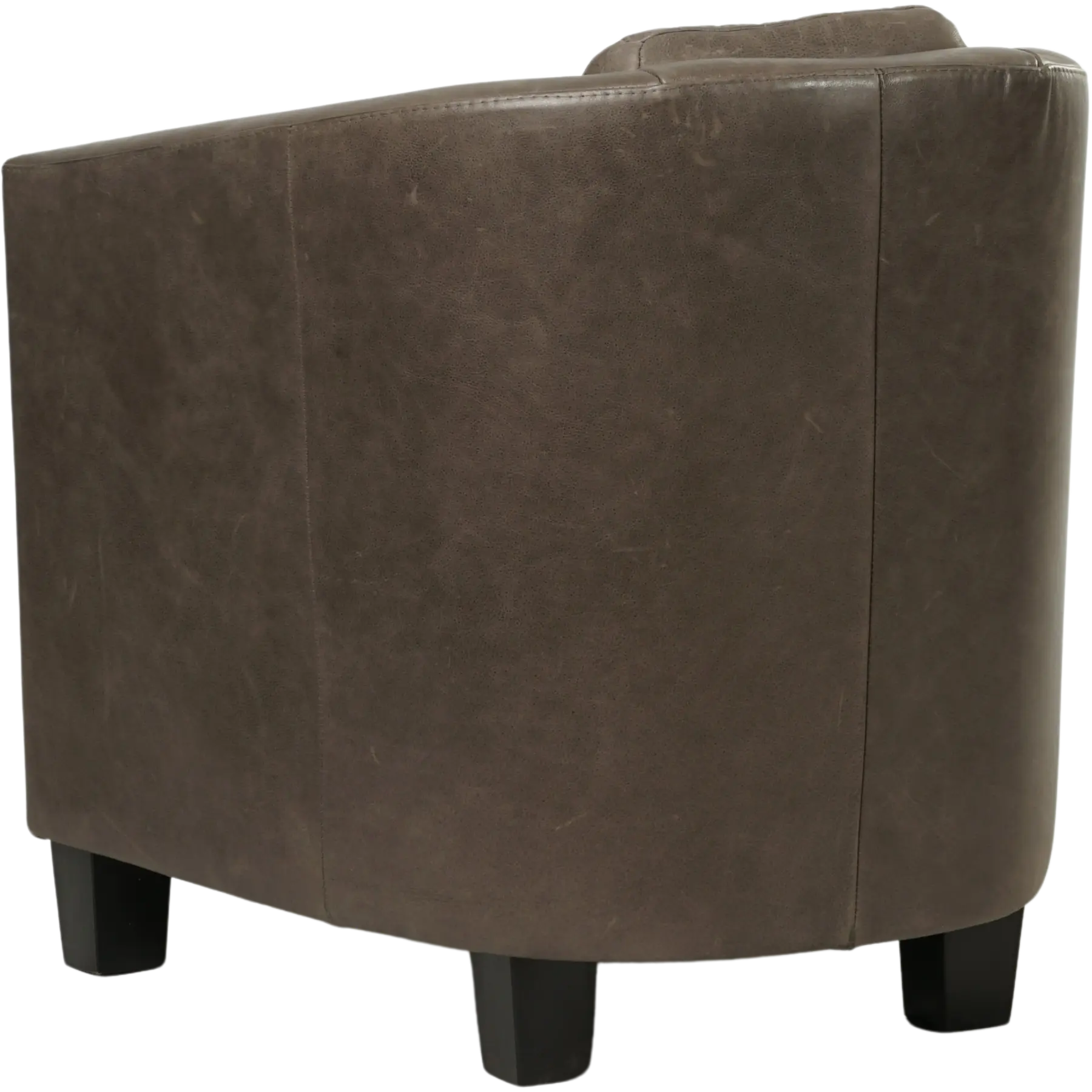 afbeelding van Leren fauteuil Press Special - Vintage Elephant (donkerbruin) - Poten hout zwart