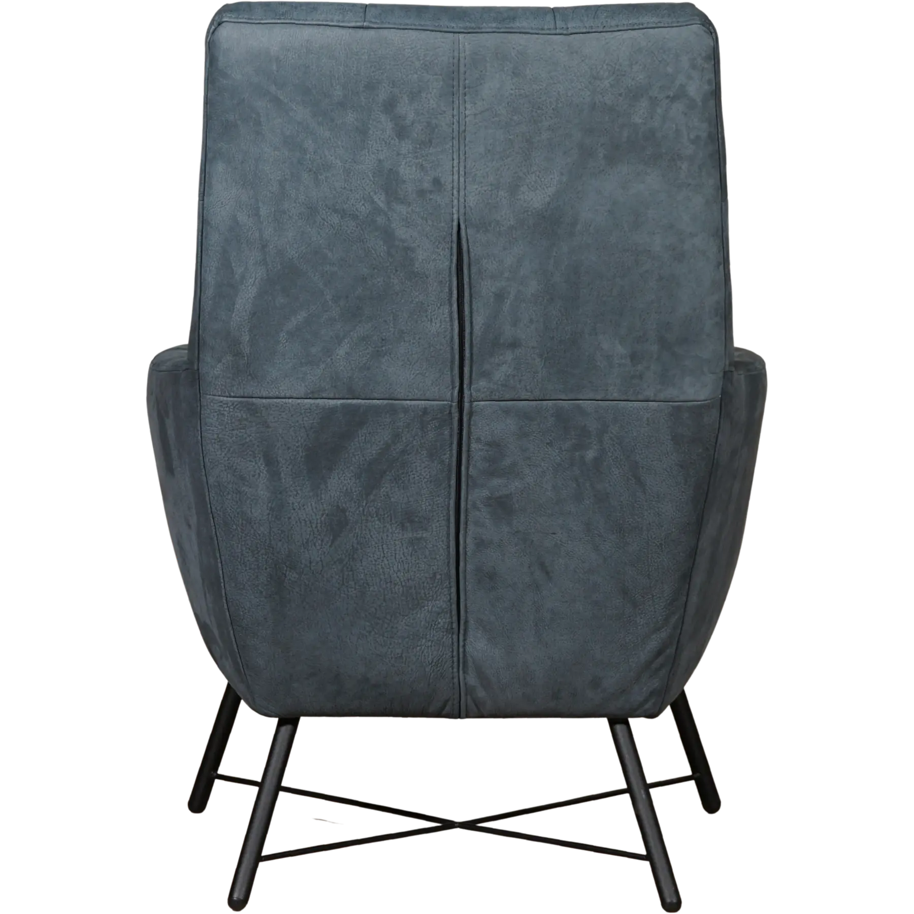 afbeelding van Leren fauteuil Proud - Kenia Denim (blauw)