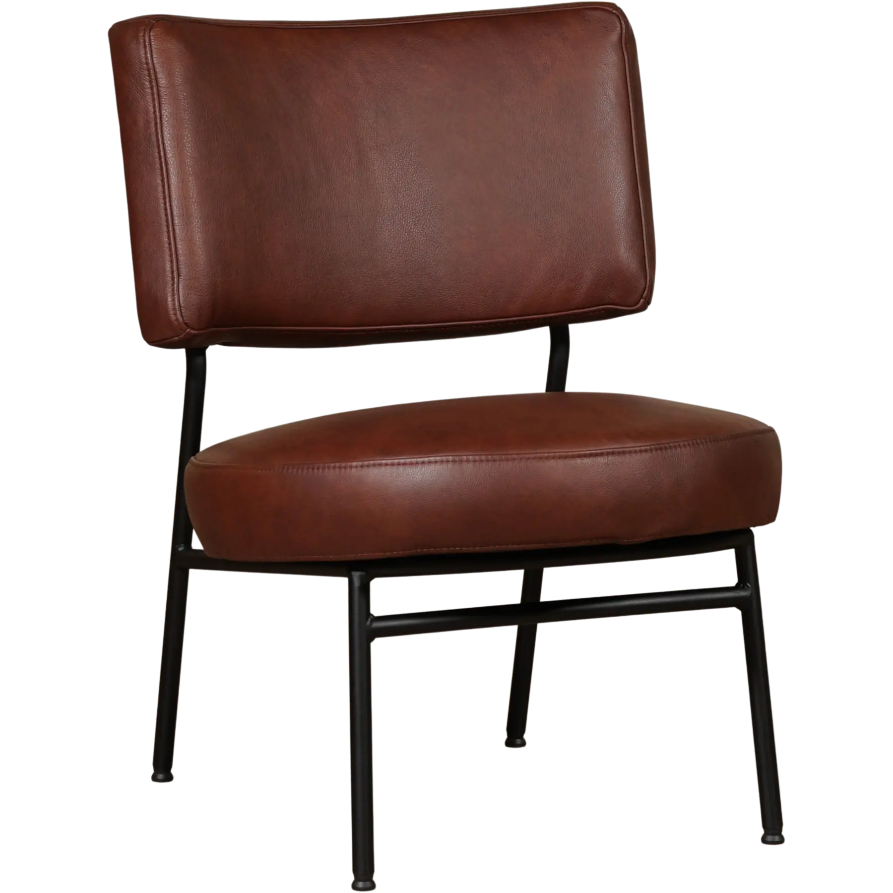 afbeelding van Leren fauteuil Rondo