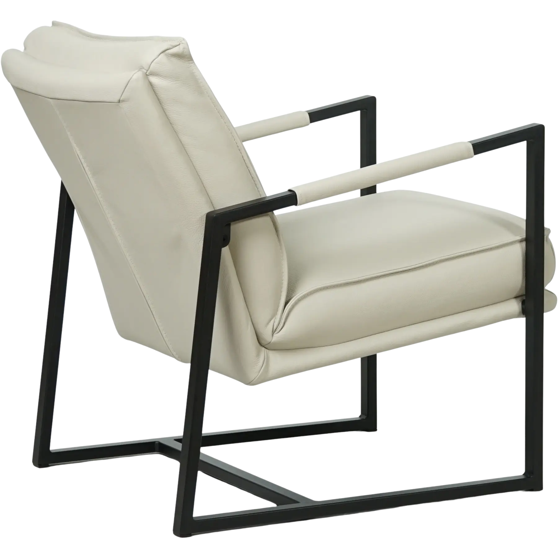 afbeelding van Leren fauteuil Secret - Toledo Nebbia (crème)